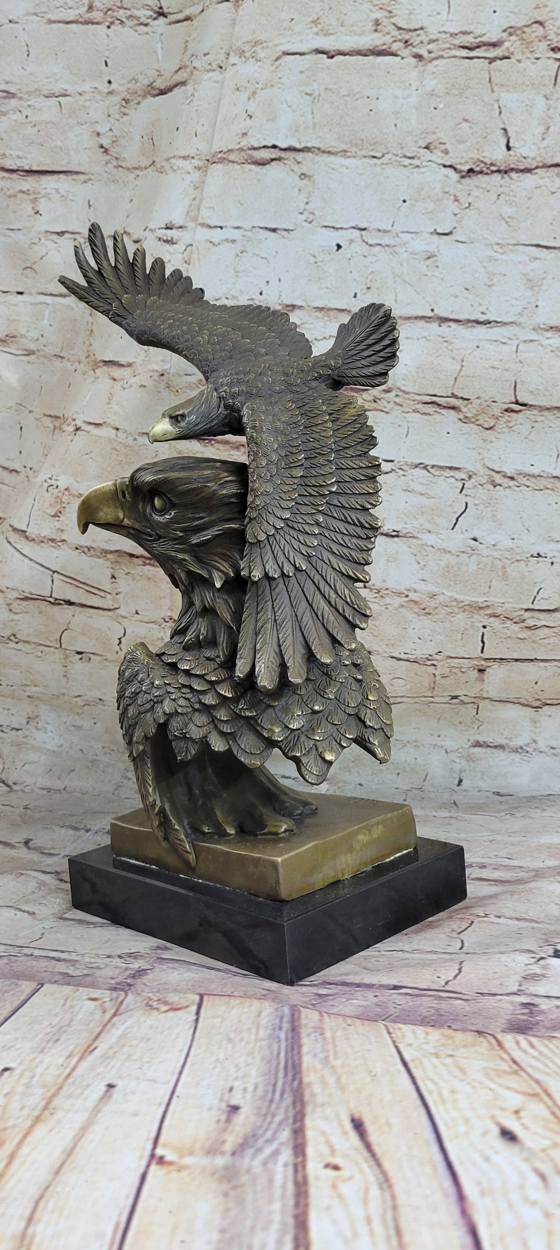 Large American Bald Eagle Hot Cast Bronze Sculpture Figurine Figure Statue Deal