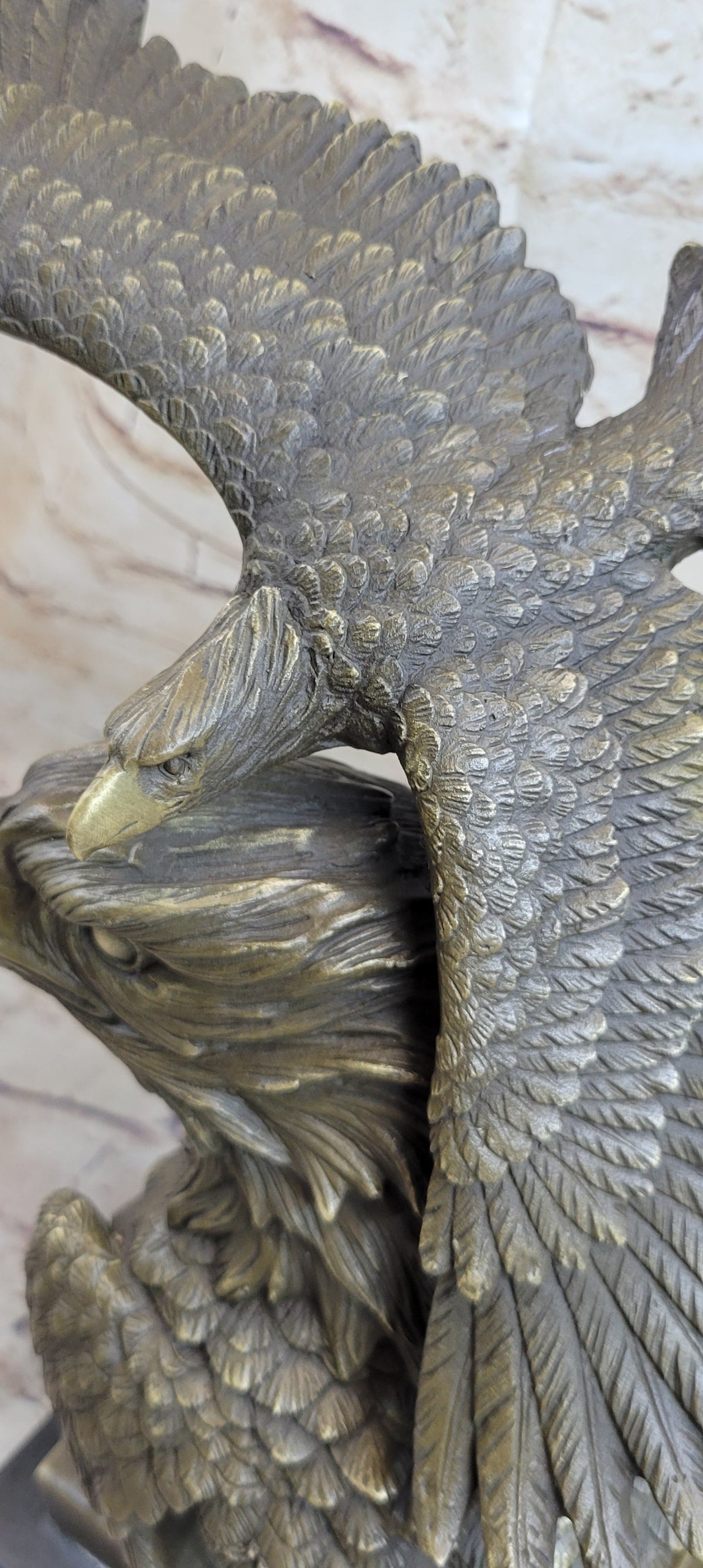 Large American Bald Eagle Hot Cast Bronze Sculpture Figurine Figure Statue Deal
