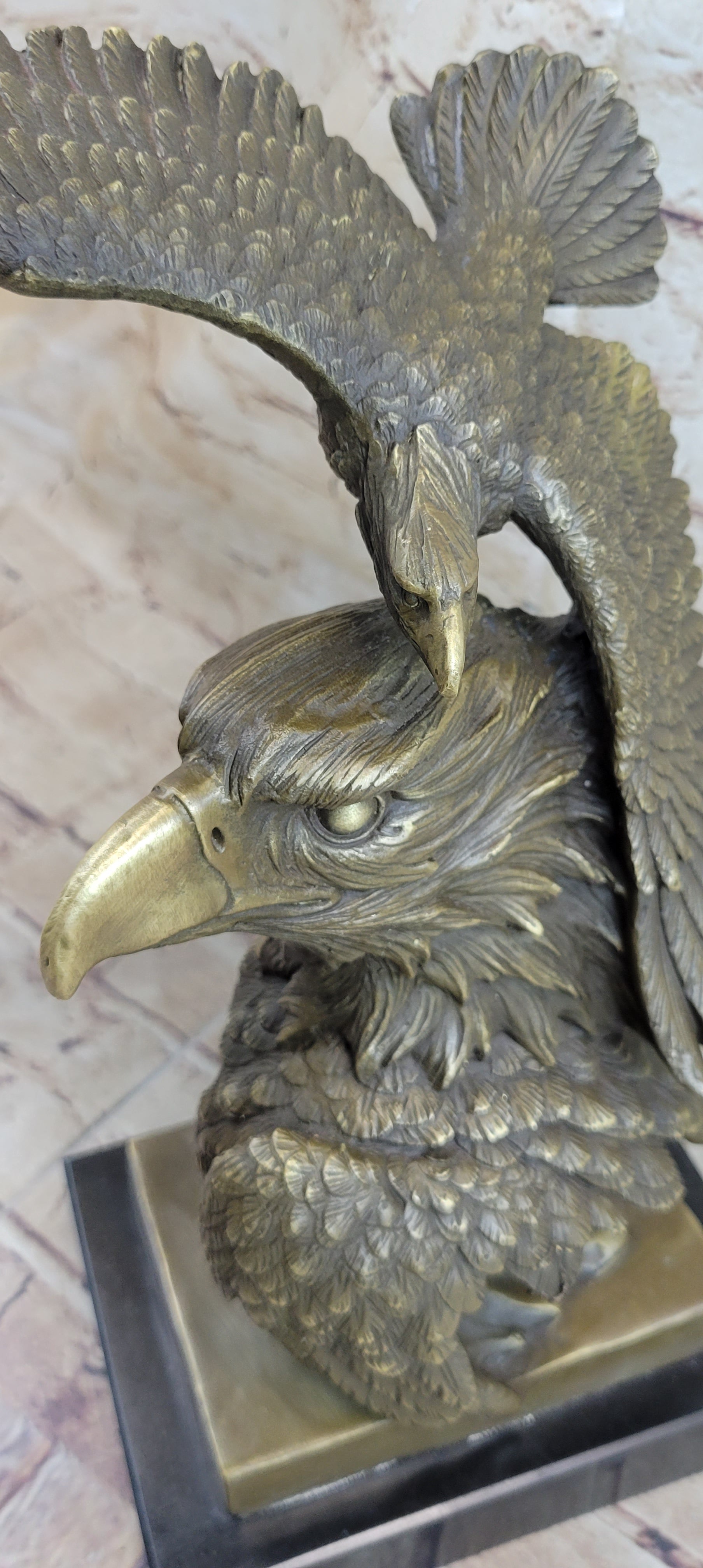 Large American Bald Eagle Hot Cast Bronze Sculpture Figurine Figure Statue Deal