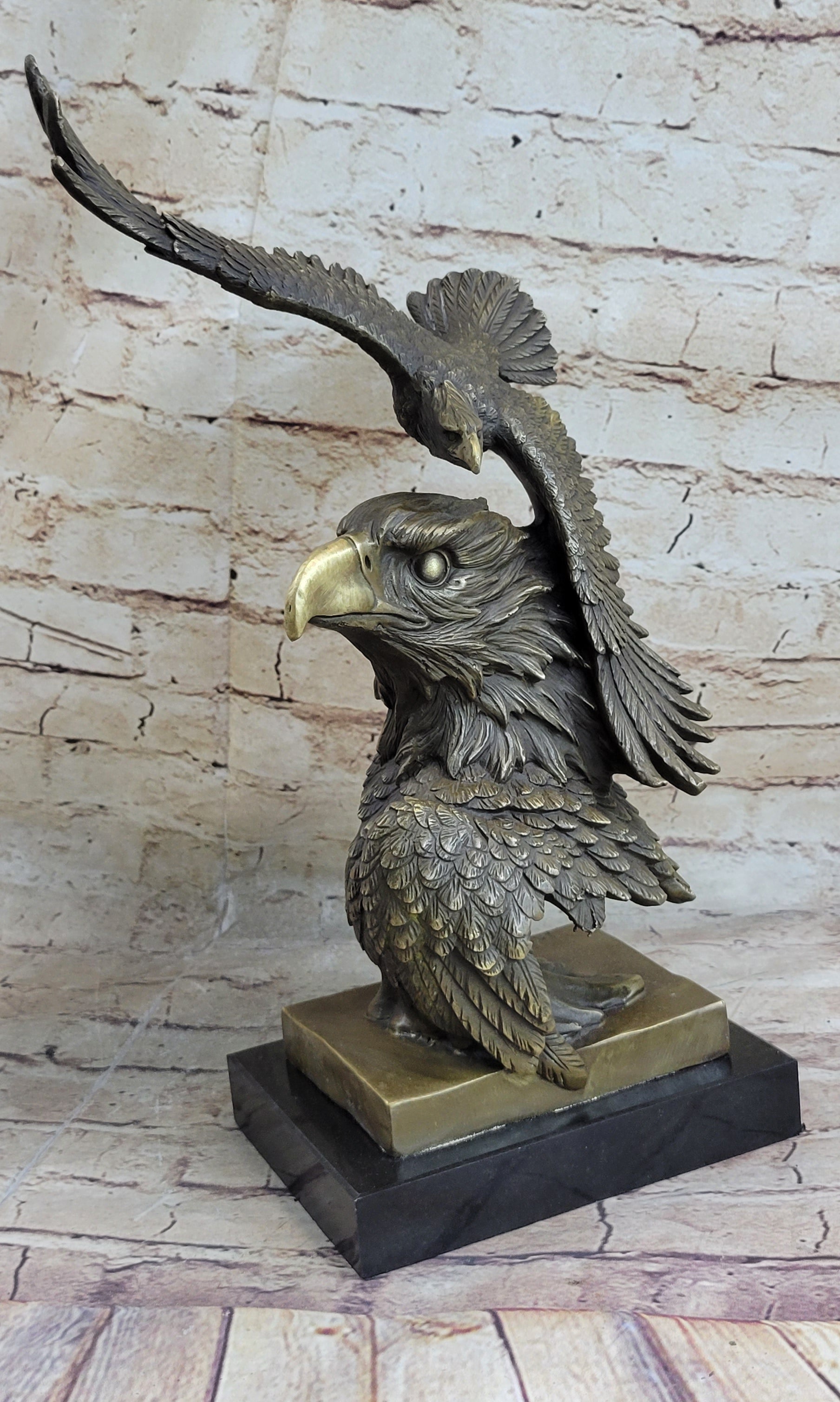 Large American Bald Eagle Hot Cast Bronze Sculpture Figurine Figure Statue Deal