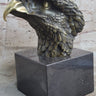 Signed Original Impressive Large Eagle Bird Wild Life Marble Base Figurine Decor