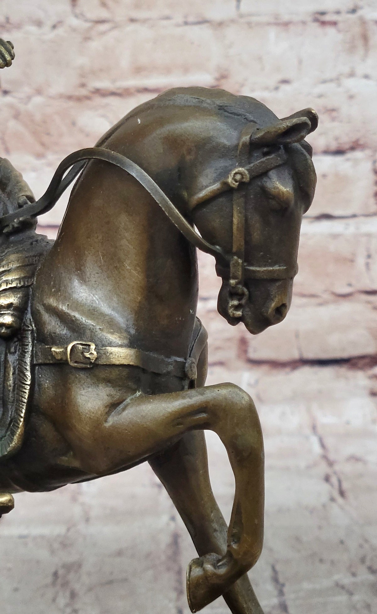 Napoleon Bonaparte Crossing the Alps on Horseback Bronze Statue Sculpture Replica
