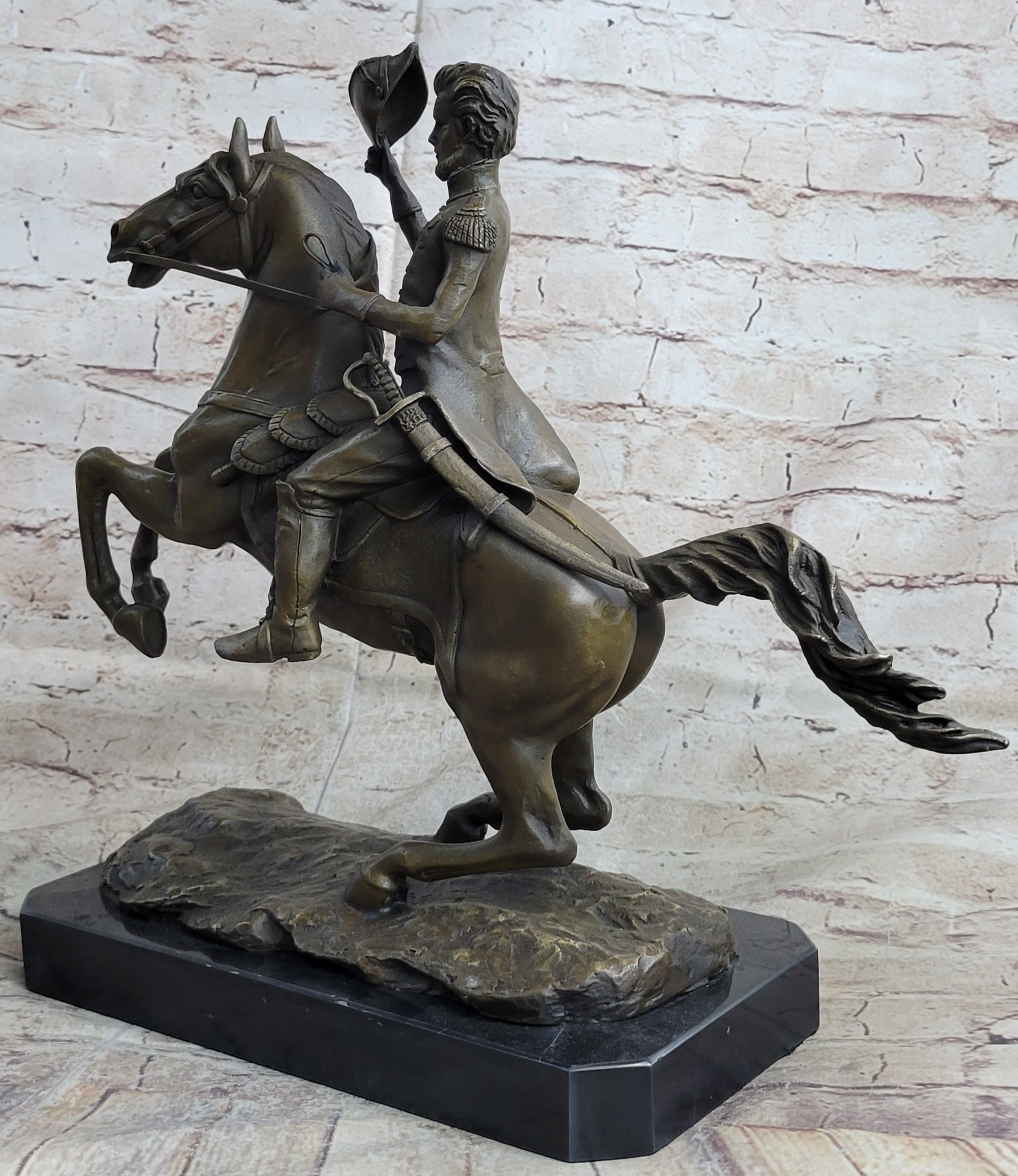 Andrew Jackson Lafayette Square Cavalry Horseback Bronze Statue Sculpture