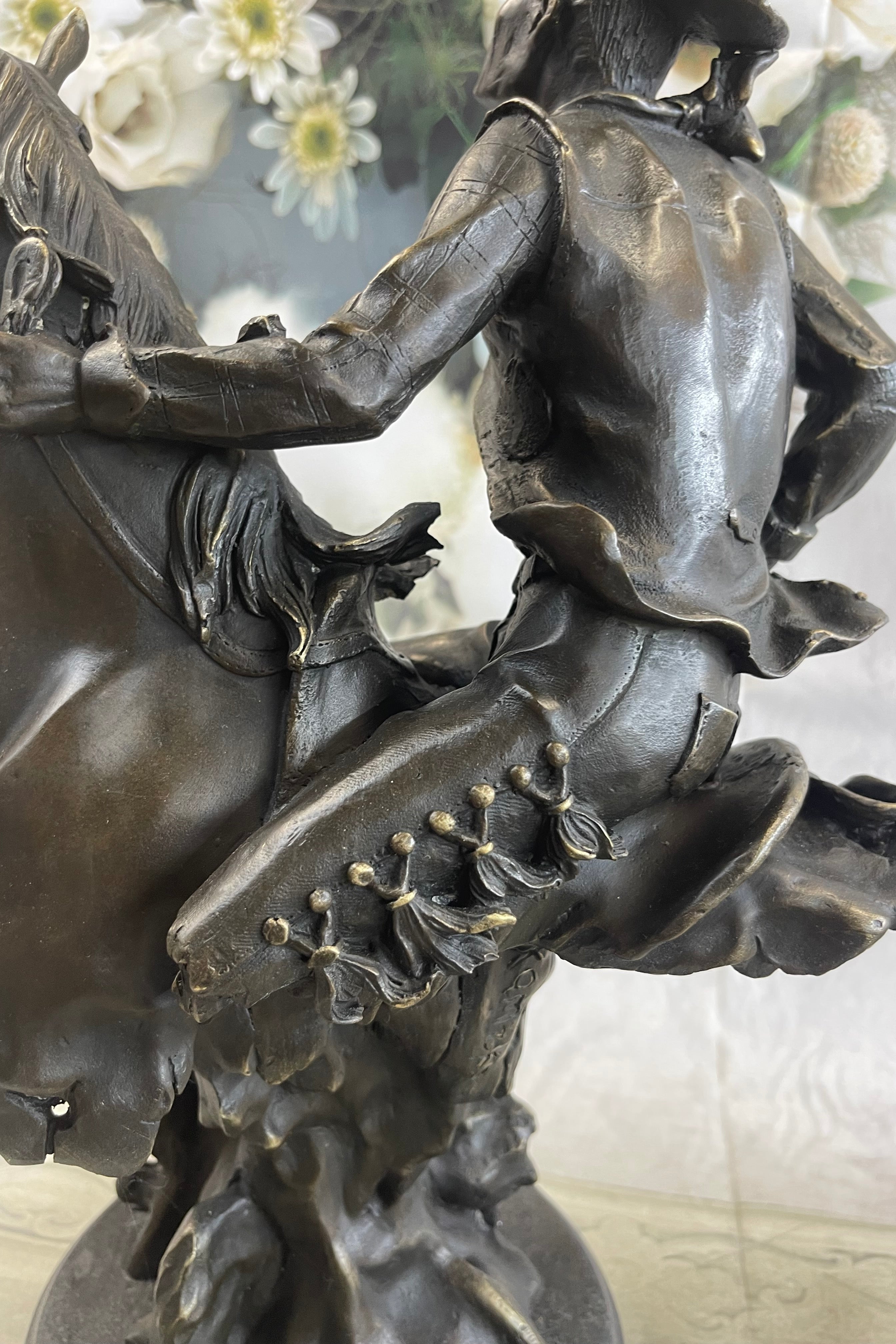 Abstract Modern Art Original Kamiko Outlaw Cowboy Horse Gun Bronze Sculpture Art
