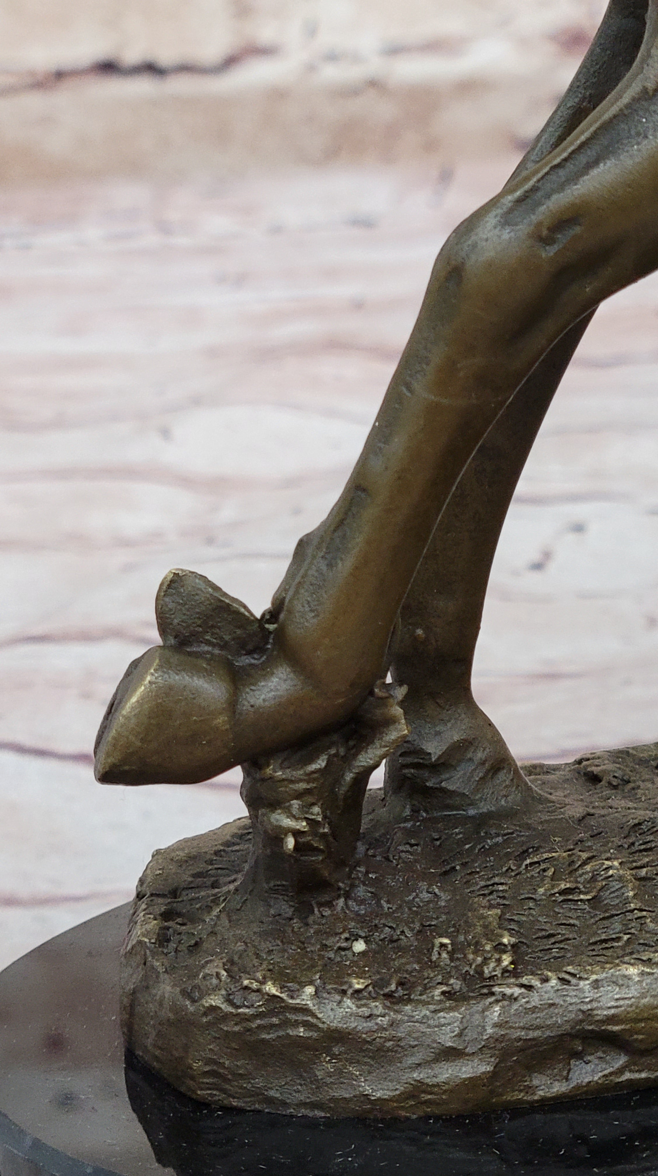 Female Equestrian Jockey Horseback Riding Bronze Statue Sculpture Figure 9" x 9"