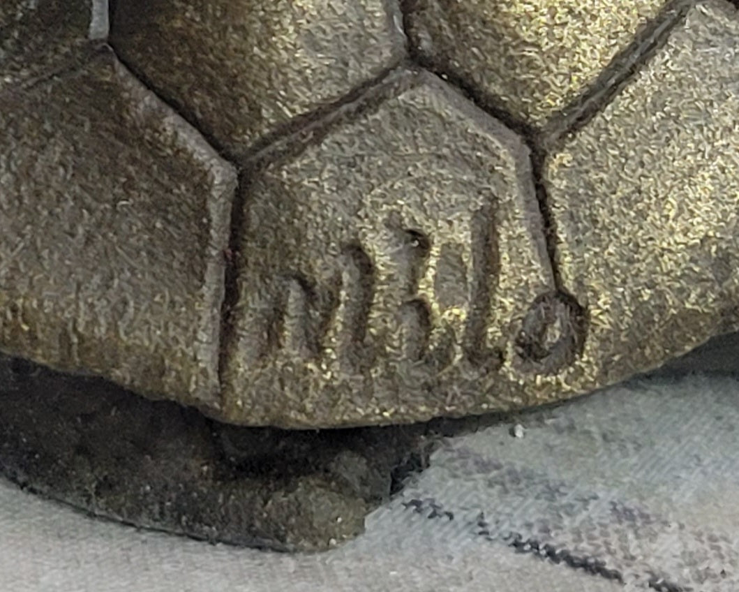 Turtle Family 3 Turtles Bronze Metal Figurine Sculpture Signed Original Art by Milo