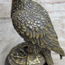 Guardian Eagle Hawk Bird Bronze Statue Sculpture Figure 12" x 9"