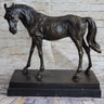 Large Arabian Horse Bronze Sculpture Statue By P.J Mene HotCast Marble Figurine