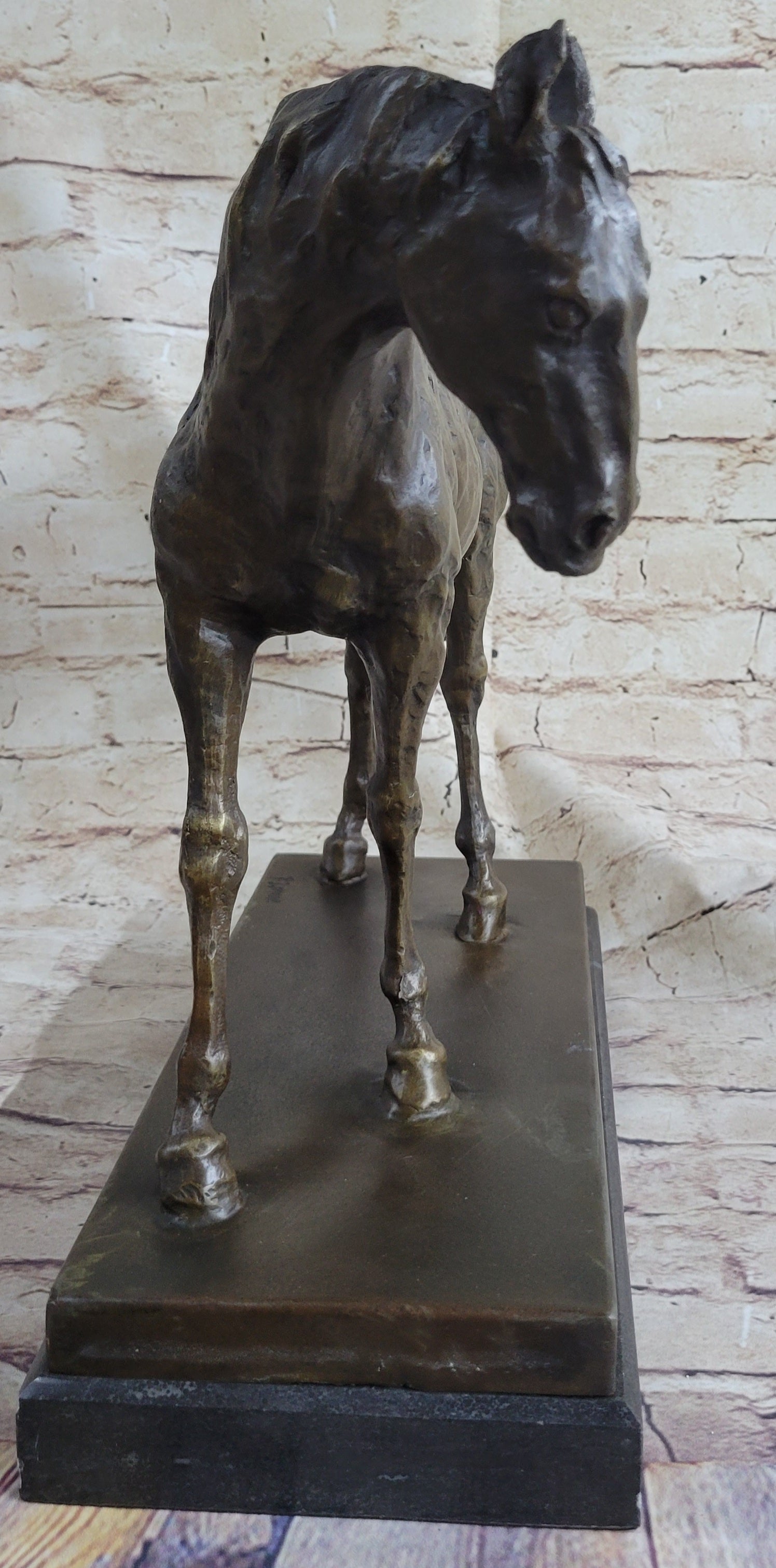 Large Arabian Horse Bronze Sculpture Statue By P.J Mene HotCast Marble Figurine