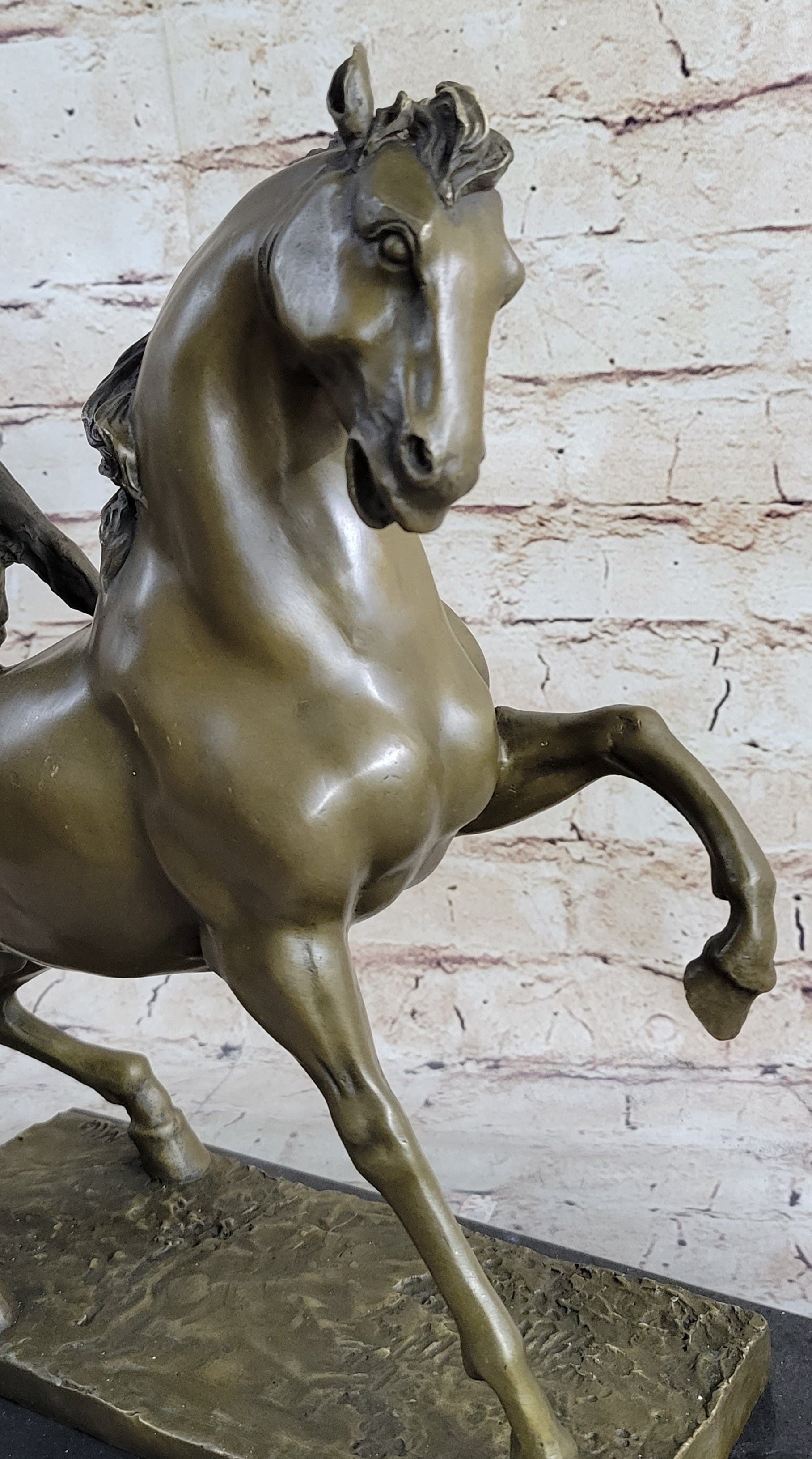 Horseback Monkey on My Back Riding Horse Bronze Statue Sculpture Figure by Milo 13" x 13"