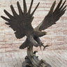 Bronze Metal Eagle Statue Sculpture Garden Yard Original Casting 26"" x 31"