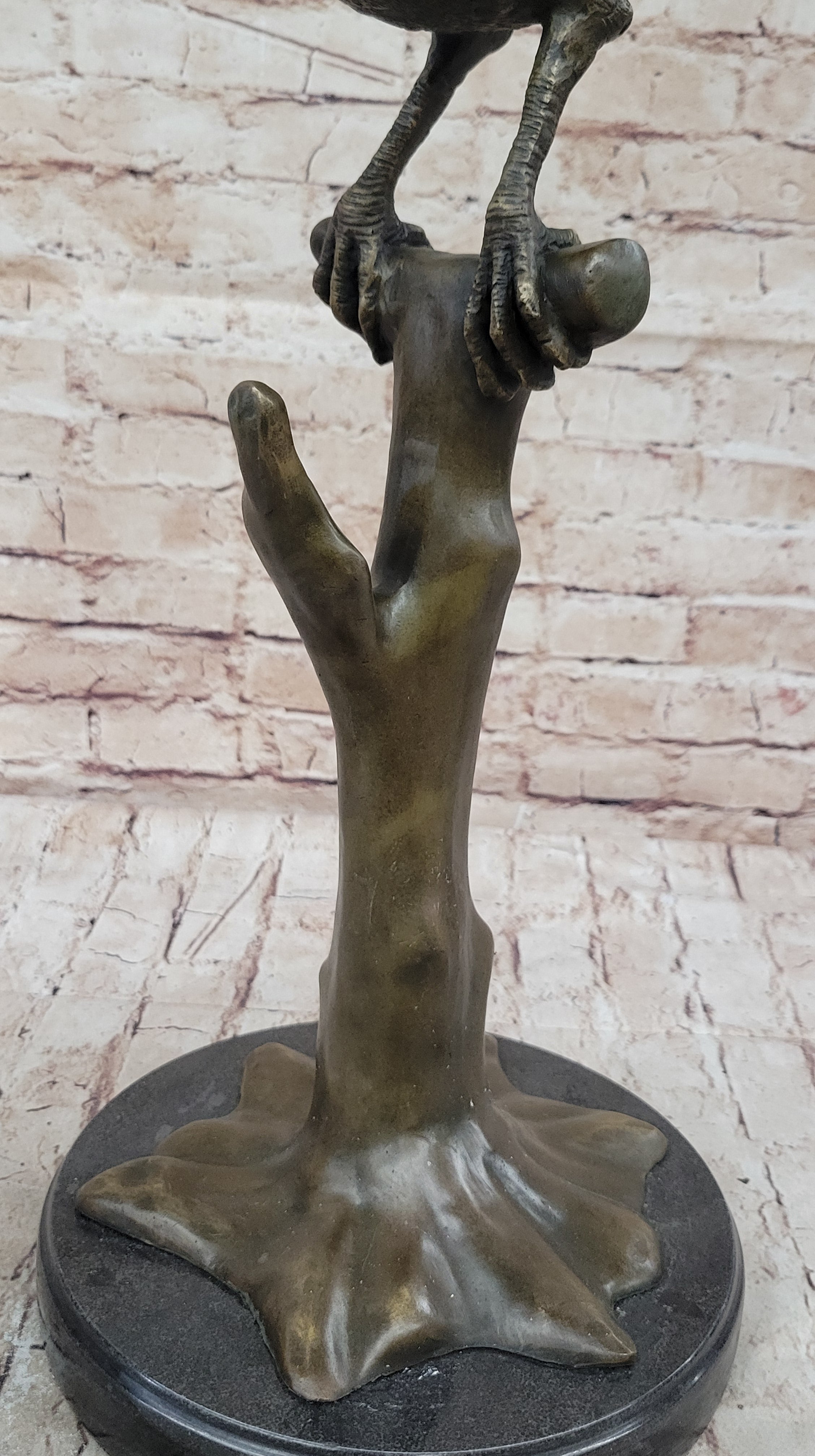 Milo Pheasant Bronze Sculpture – Striking Tall-Tailed Bird on Marble Base