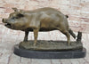 Signed Wild Pig bronze Sculpture Figure Art Deco Figurine Home Decor Decoration