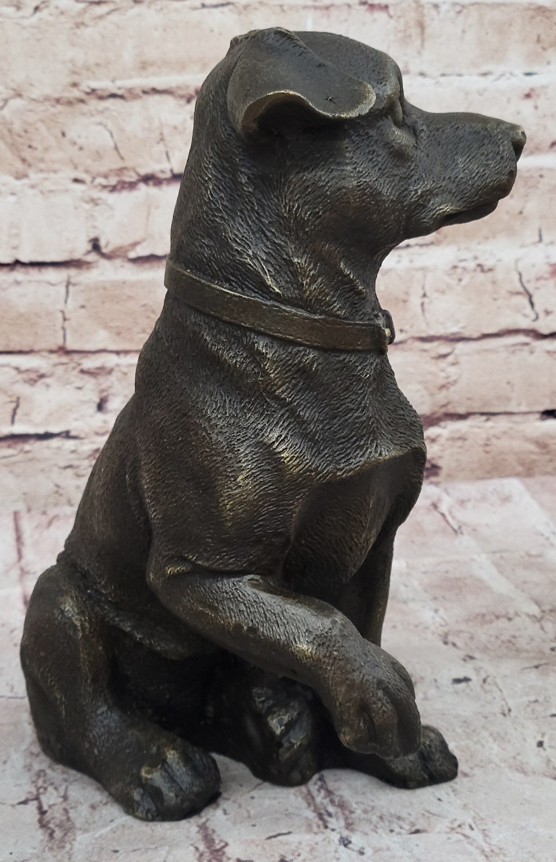Handmade Bronze Jack Russell Terrier Puppy Dog Figurine Sculpture Signed Art Decor