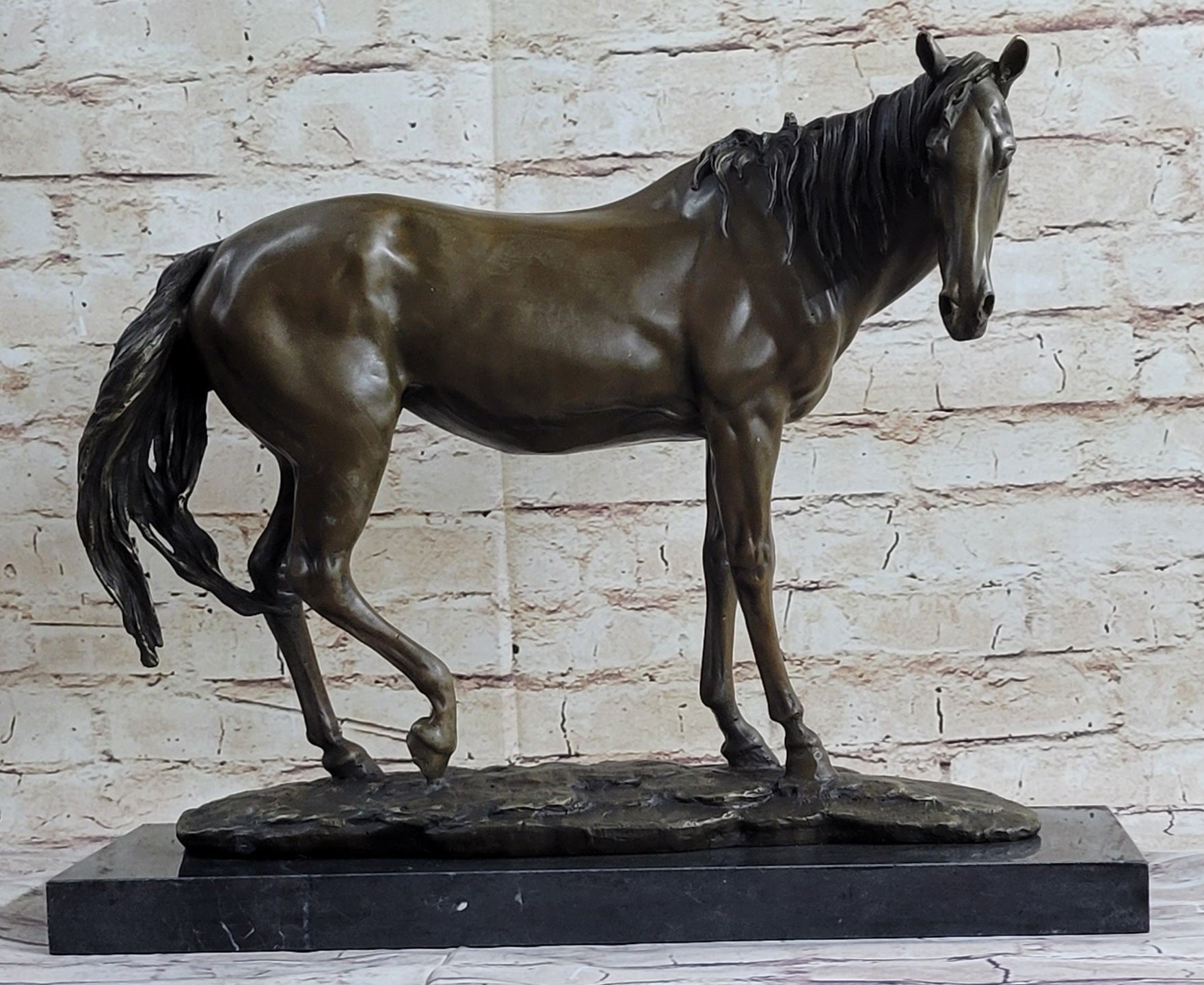 Show Horse Fine Bronze Mare Equine Art Sculpture Statue PJ Mene Equestrian Decor