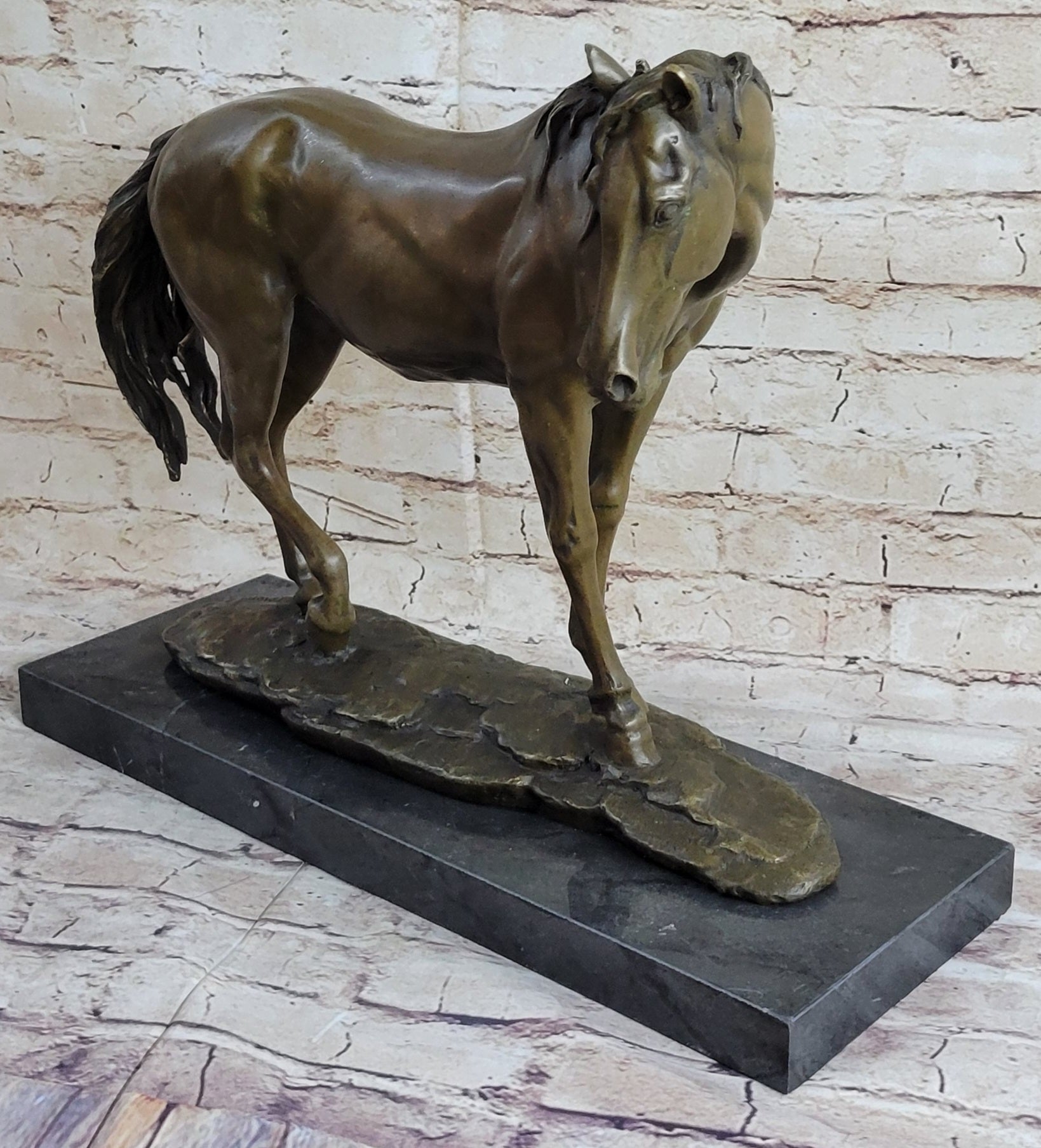 Show Horse Fine Bronze Mare Equine Art Sculpture Statue PJ Mene Equestrian Decor
