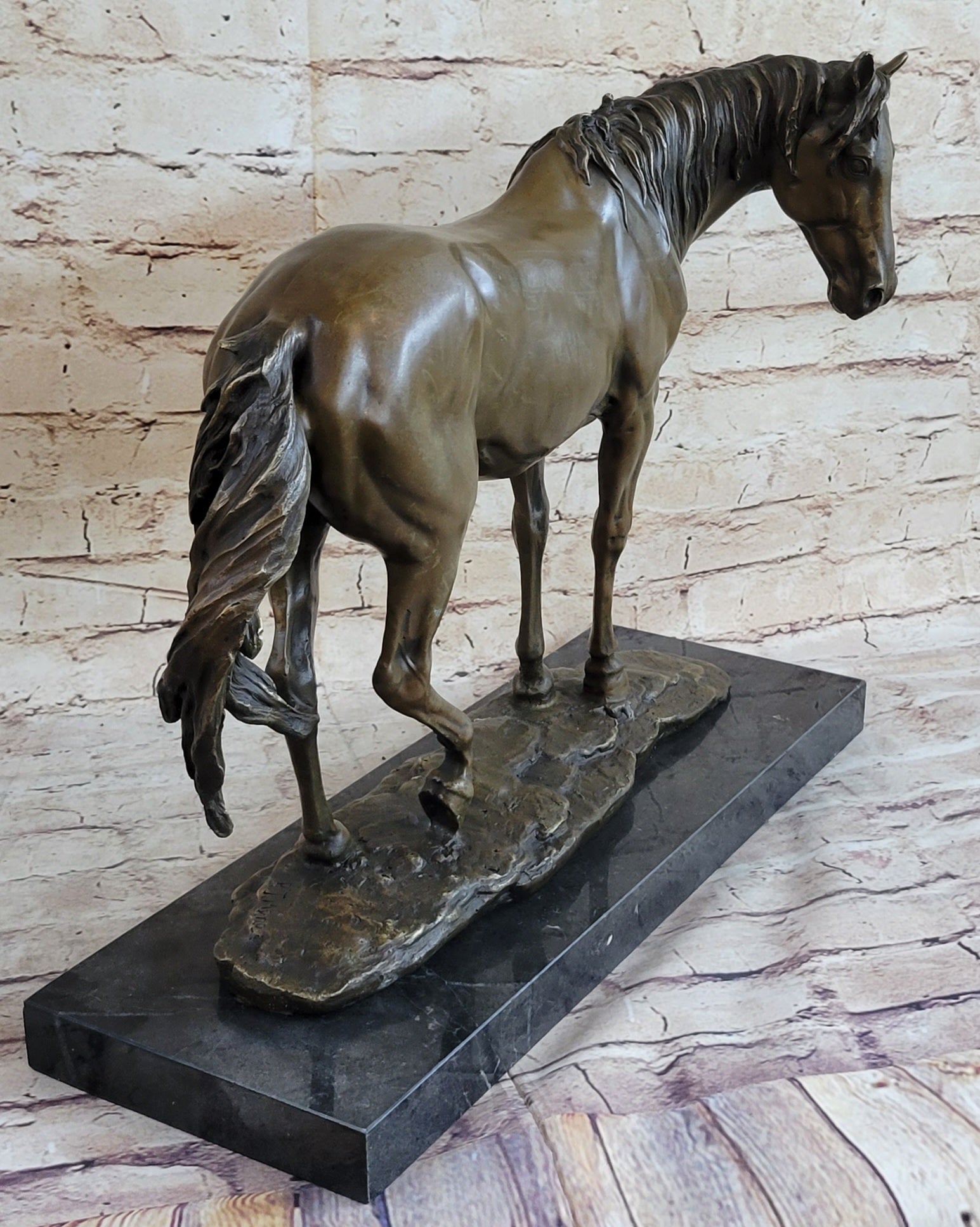 Show Horse Fine Bronze Mare Equine Art Sculpture Statue PJ Mene Equestrian Decor