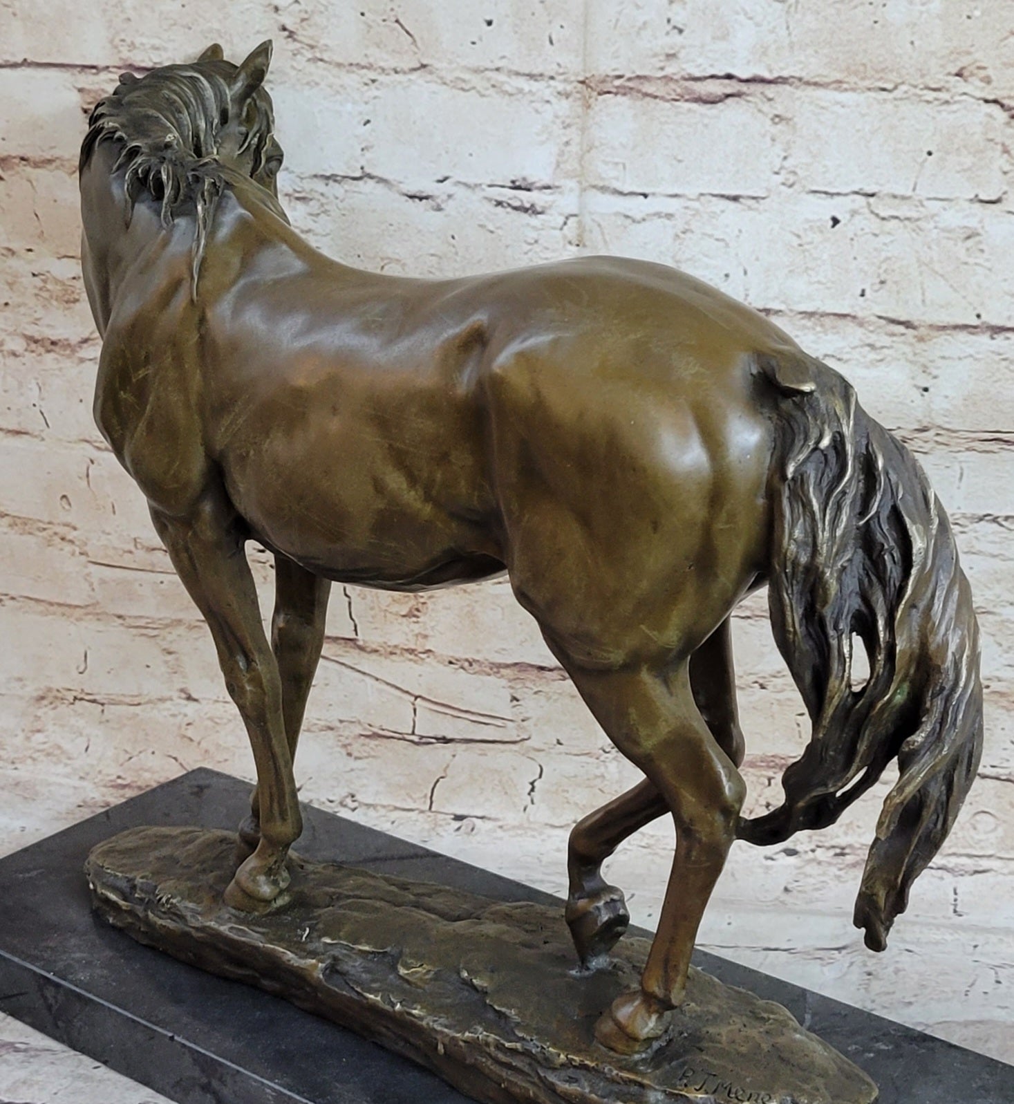 Show Horse Fine Bronze Mare Equine Art Sculpture Statue PJ Mene Equestrian Decor