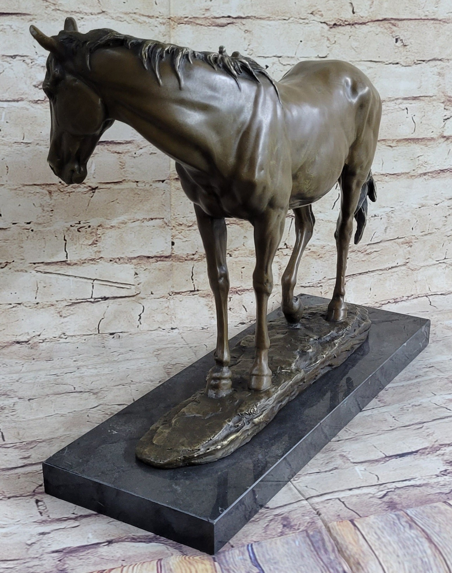 Show Horse Fine Bronze Mare Equine Art Sculpture Statue PJ Mene Equestrian Decor