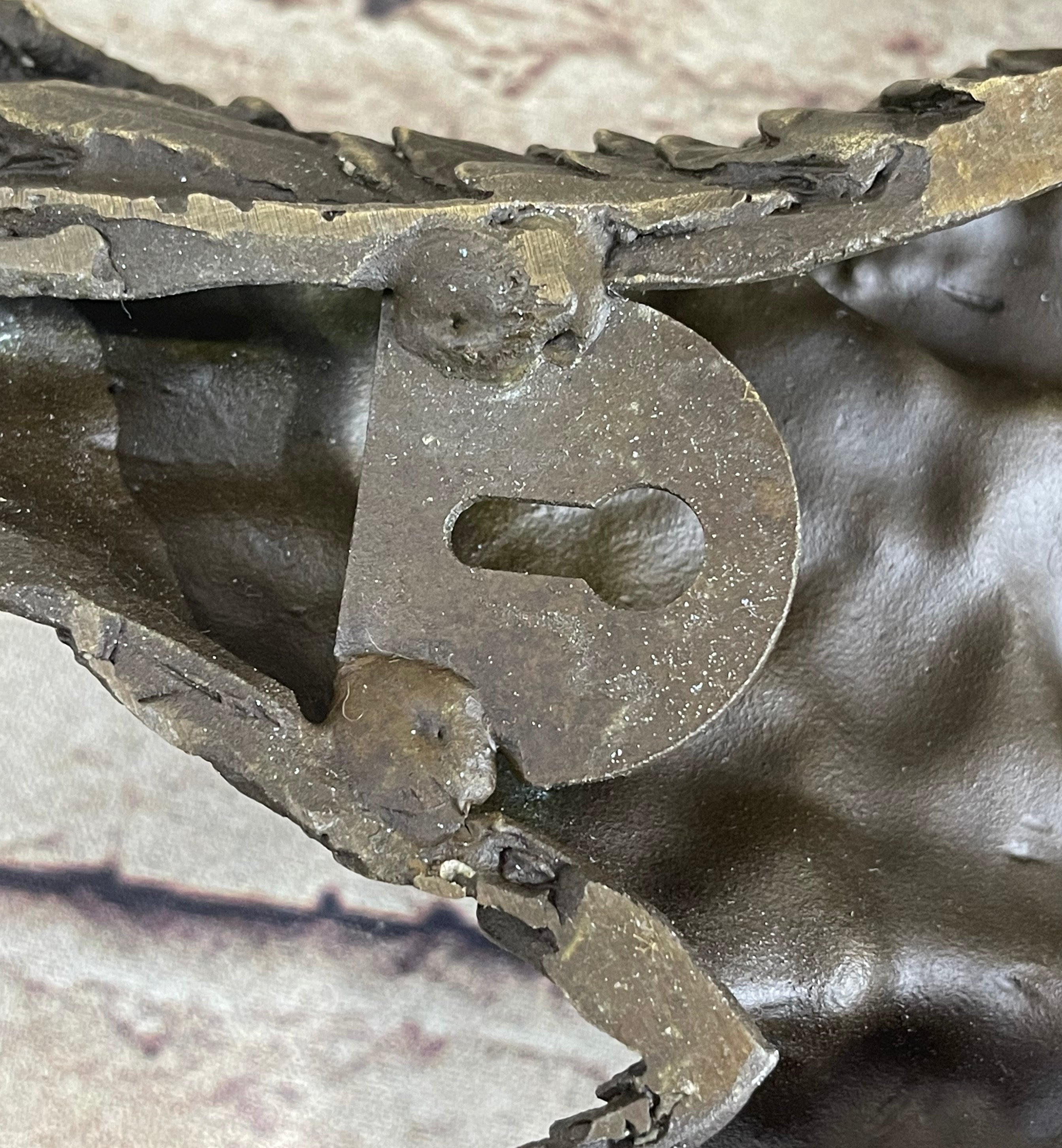 Vintage Cast Bronze Wall Hanging Bronze Bird Flying Eagle Sculpture Figure