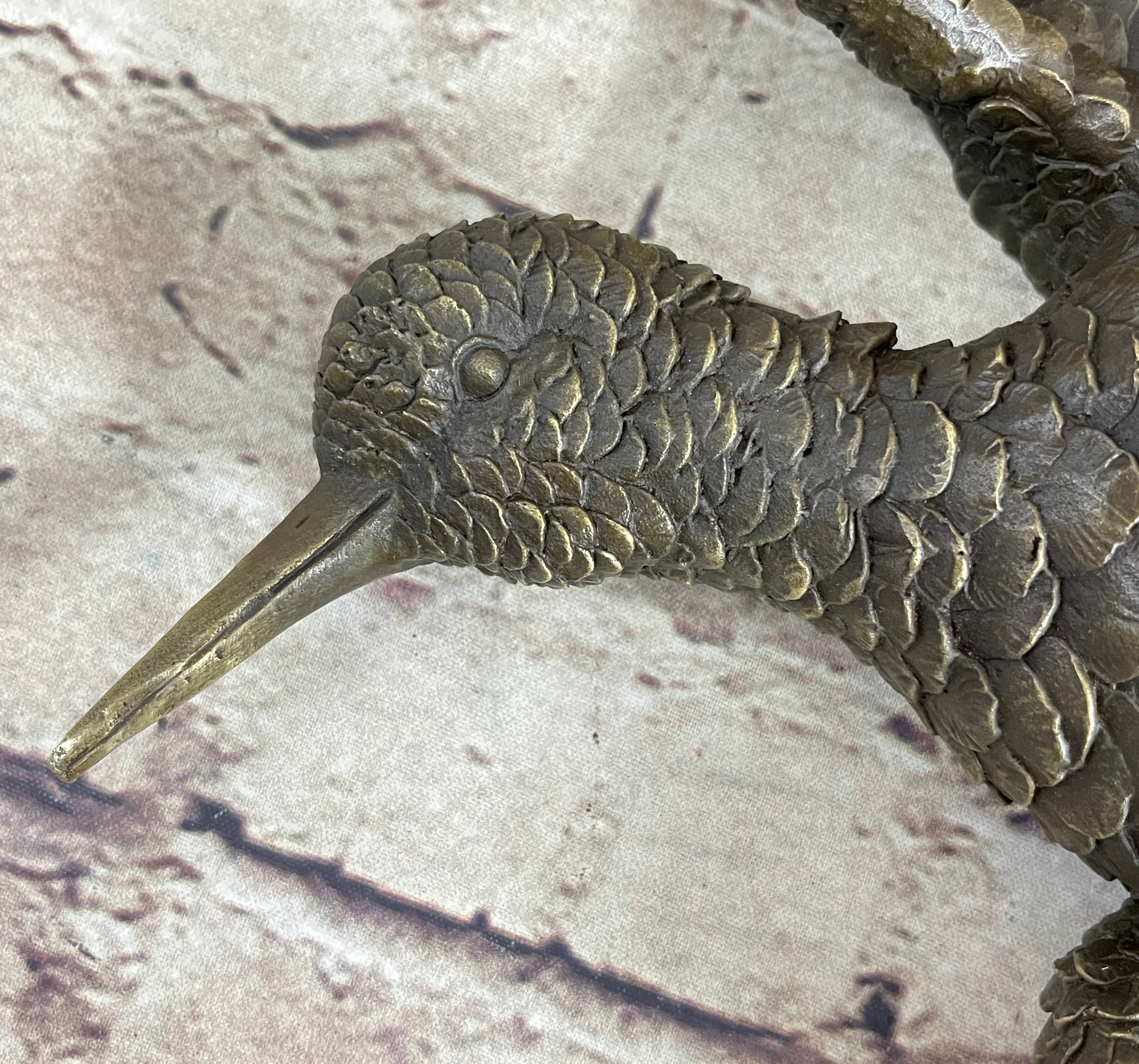 Vintage Cast Bronze Wall Hanging Bronze Bird Flying Eagle Sculpture Figure