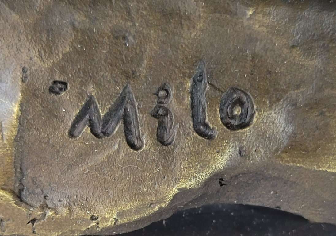 Handmade Stag Elk Deer Buck Hunter Bronze Marble Statue Sportsman Wildlife Art