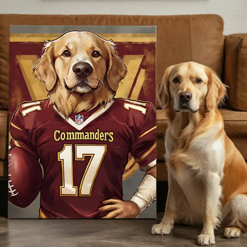 Paws and Play Football Edition Texture Portrait