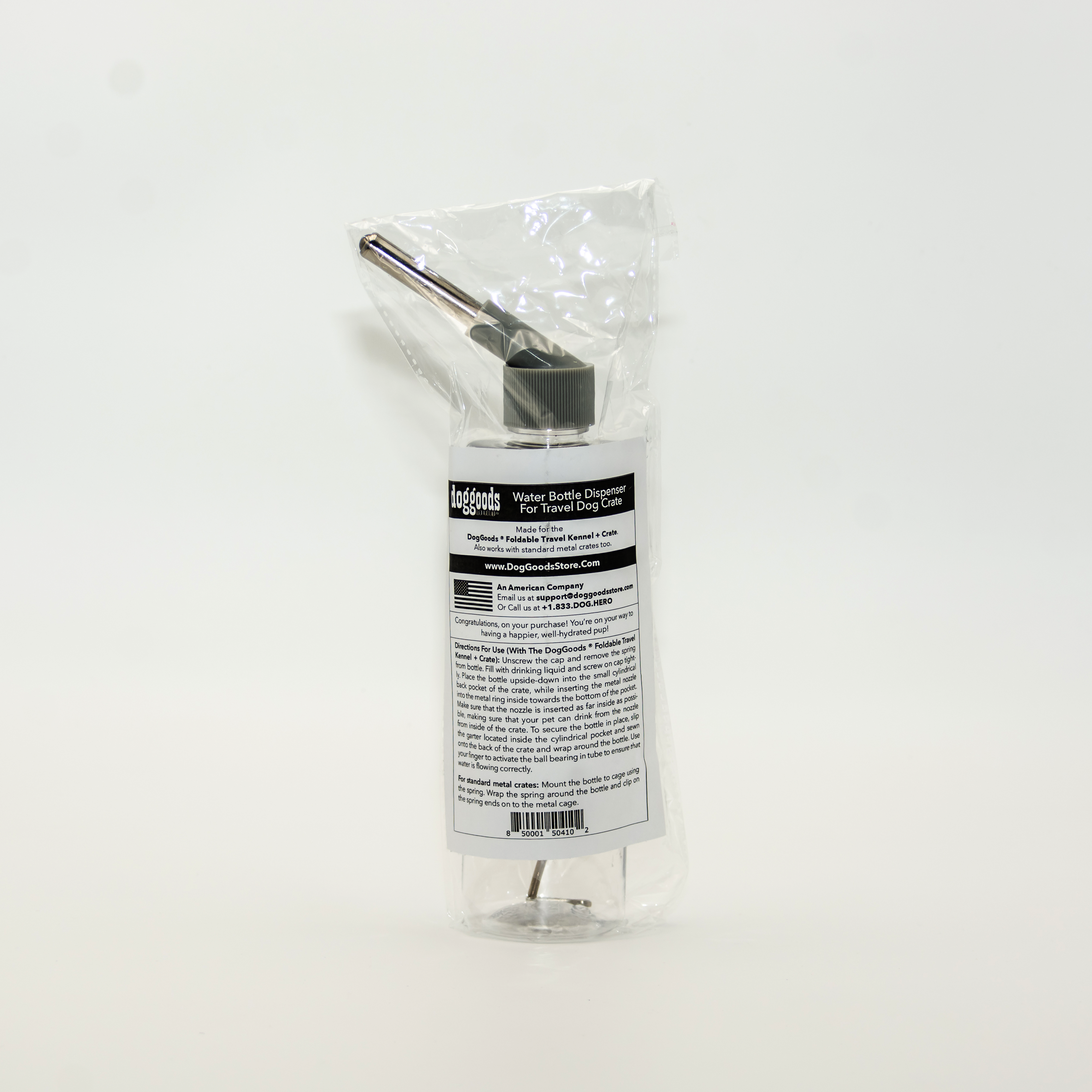 Water Bottle Dispenser For The Foldable Travel Dog Crate By DogGoods ™