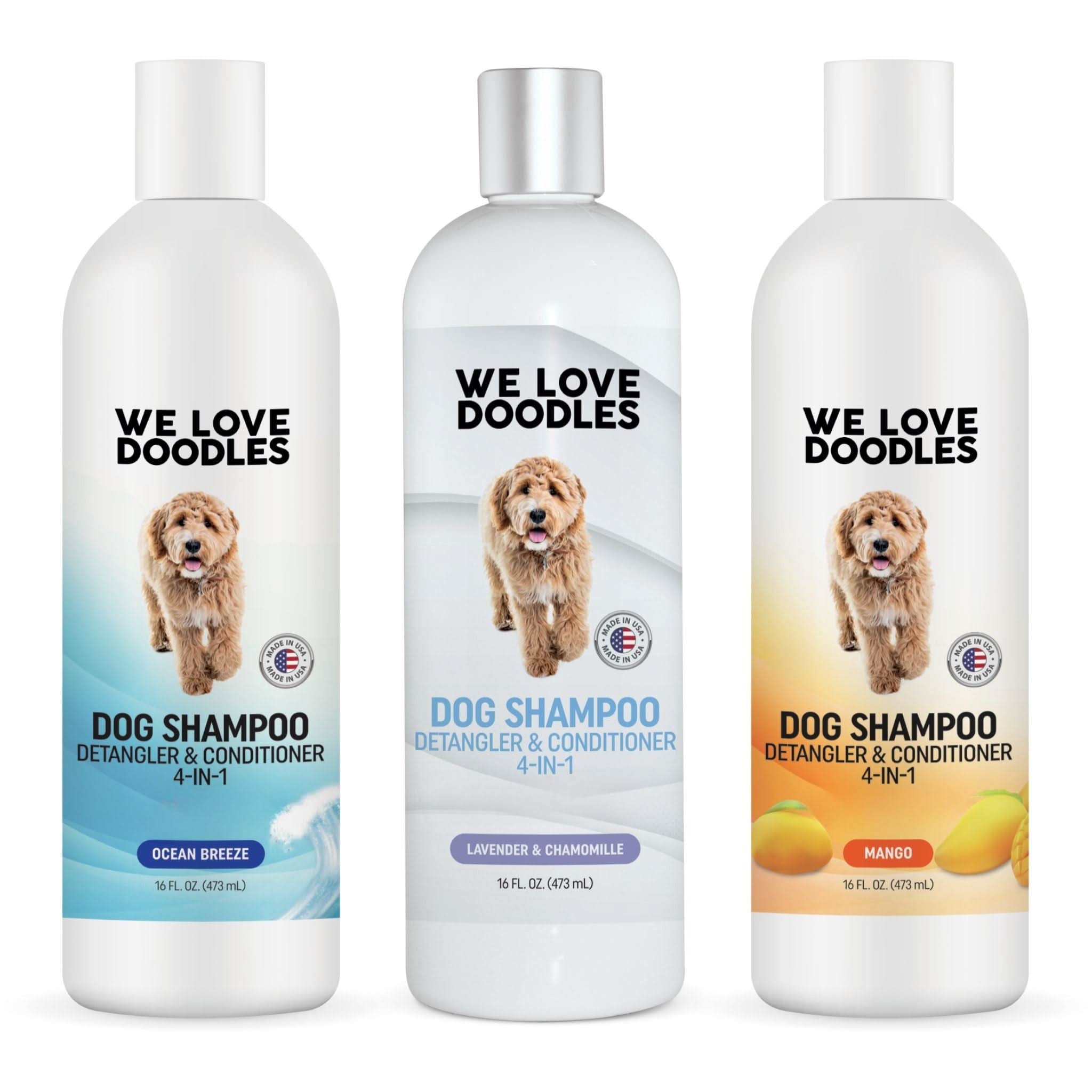 Dog Shampoo Variety Pack - Lavender, Mango & Ocean Breeze