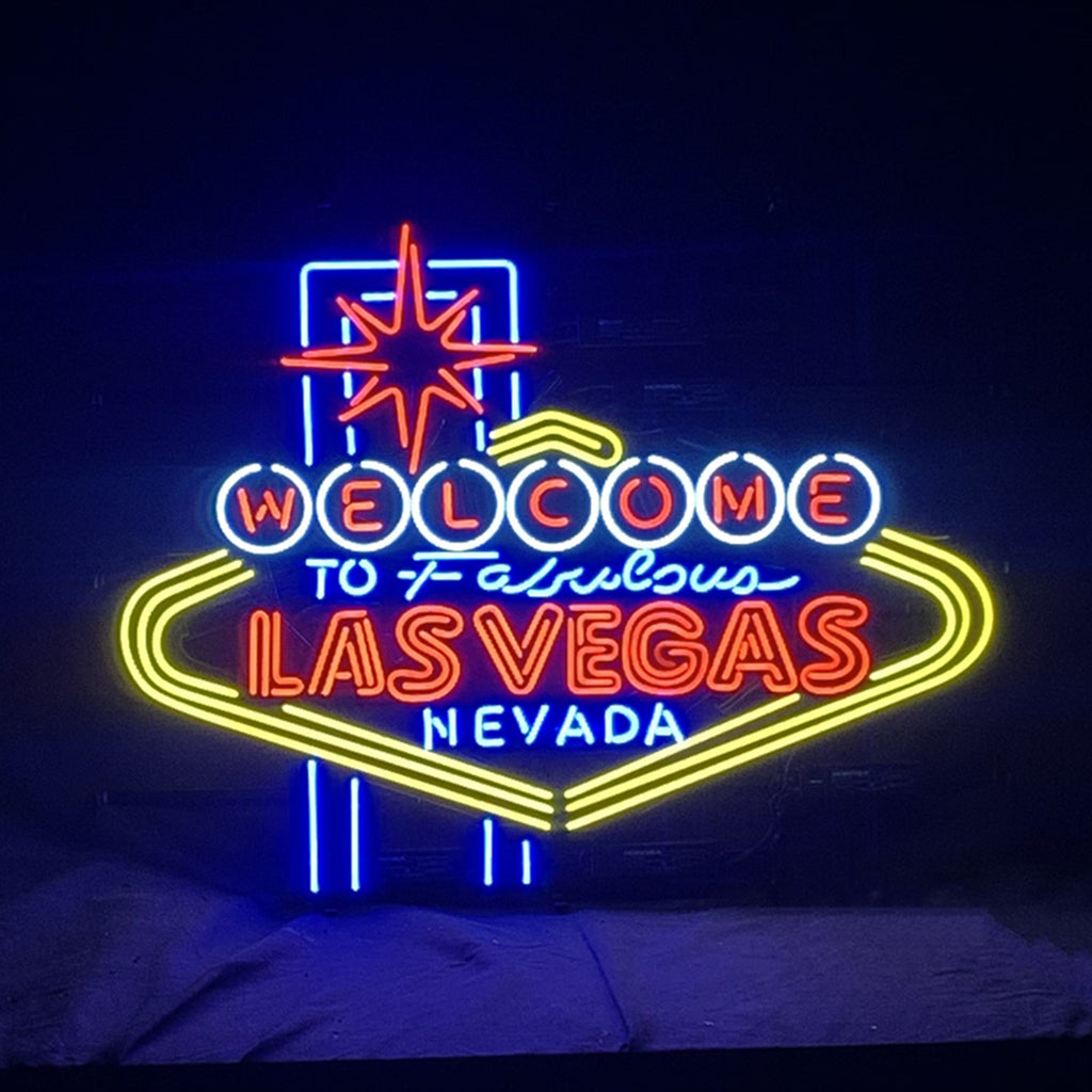 Welcome to Fabulous Las Vegas Real Glass Neon Sign