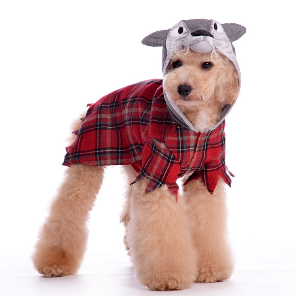 DOGO Werewolf Plaid Dog Shirt