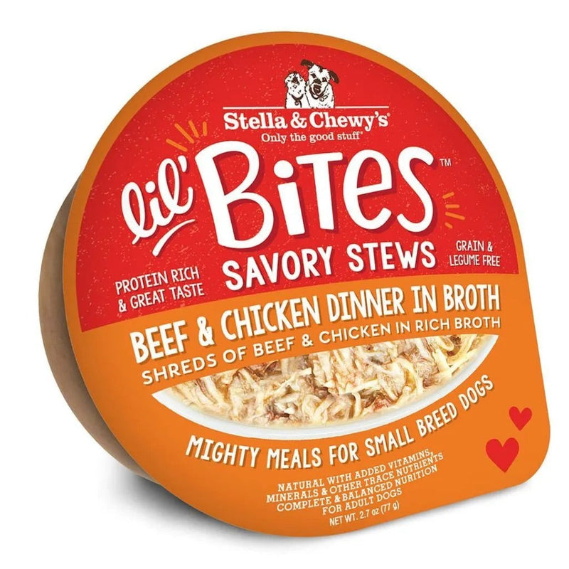 Stella & Chewys Lil Bites Stew Beef & Chicken Dog Food (2.7oz)