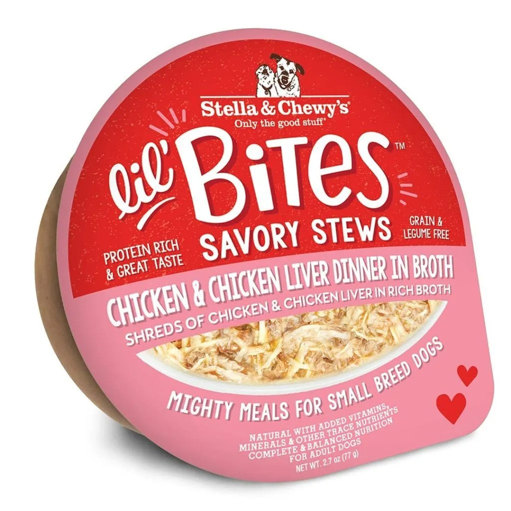 Stella & Chewy’s Lil Bites Stew Chicken & Chicken Liver Dog Food (2.7oz)