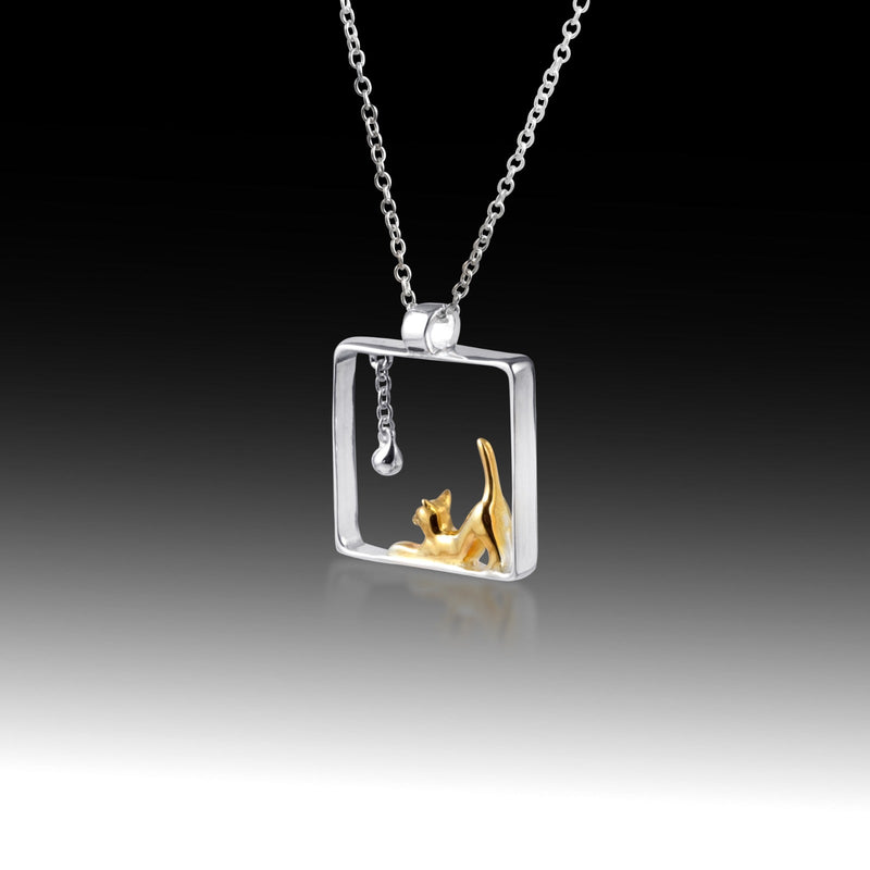Queen of Purrs- Sterling Silver Pendant