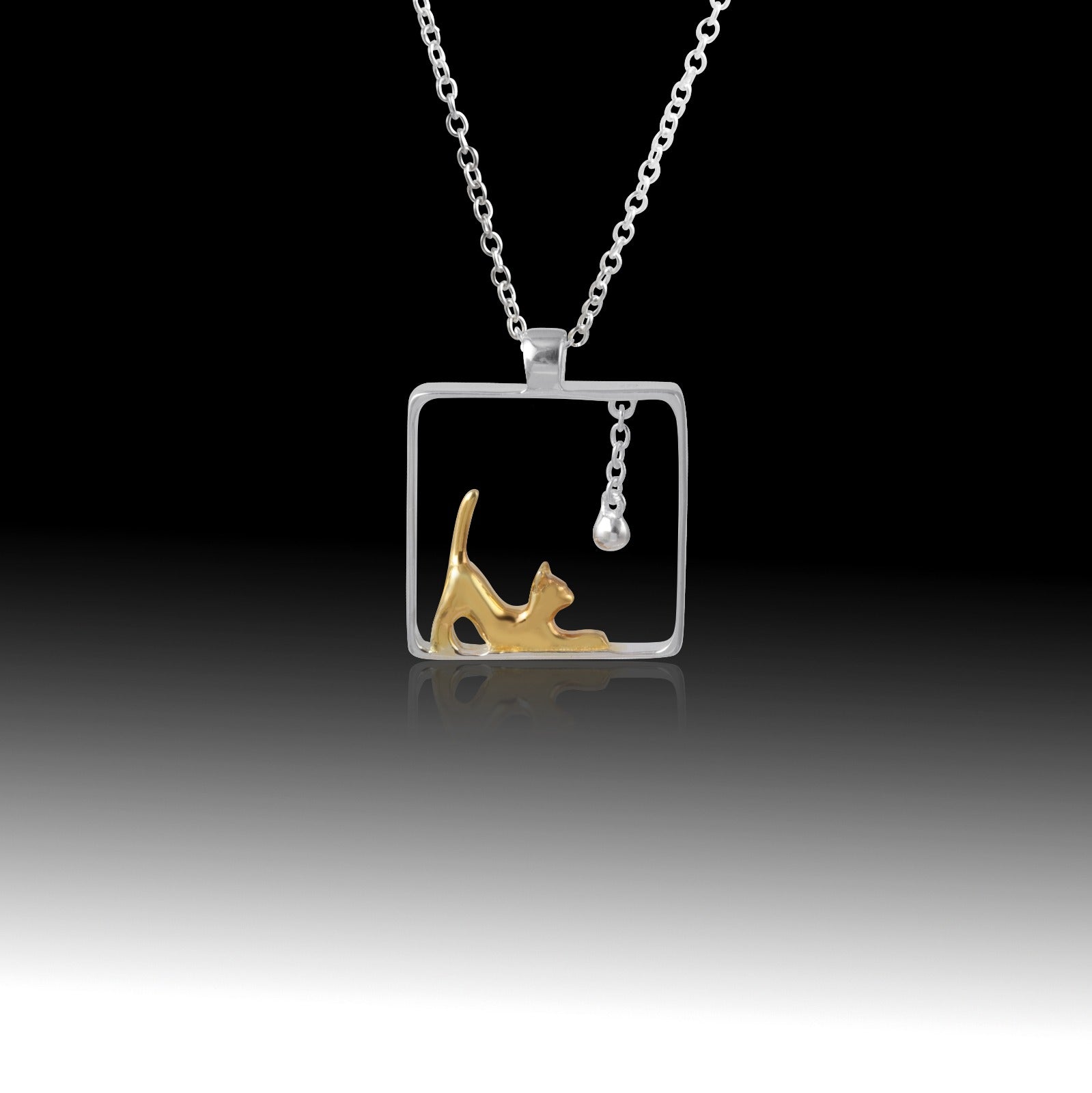 Queen of Purrs- Sterling Silver Pendant