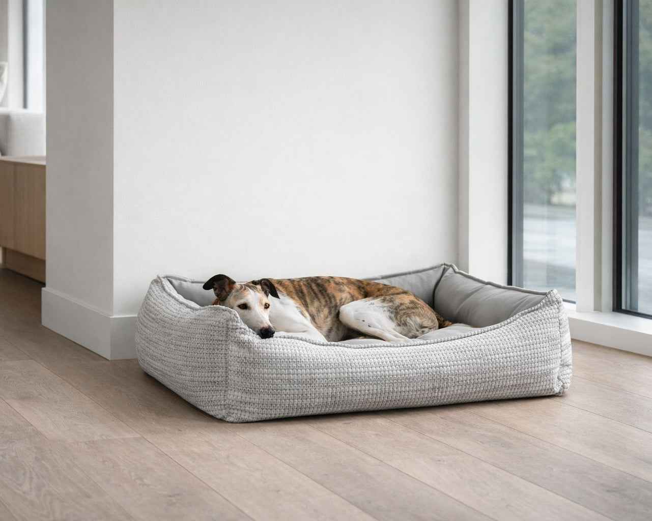 Bowsers Scoop Bolster Dog Bed Bolster Dog Bed - Easy-Entry Bolster Support