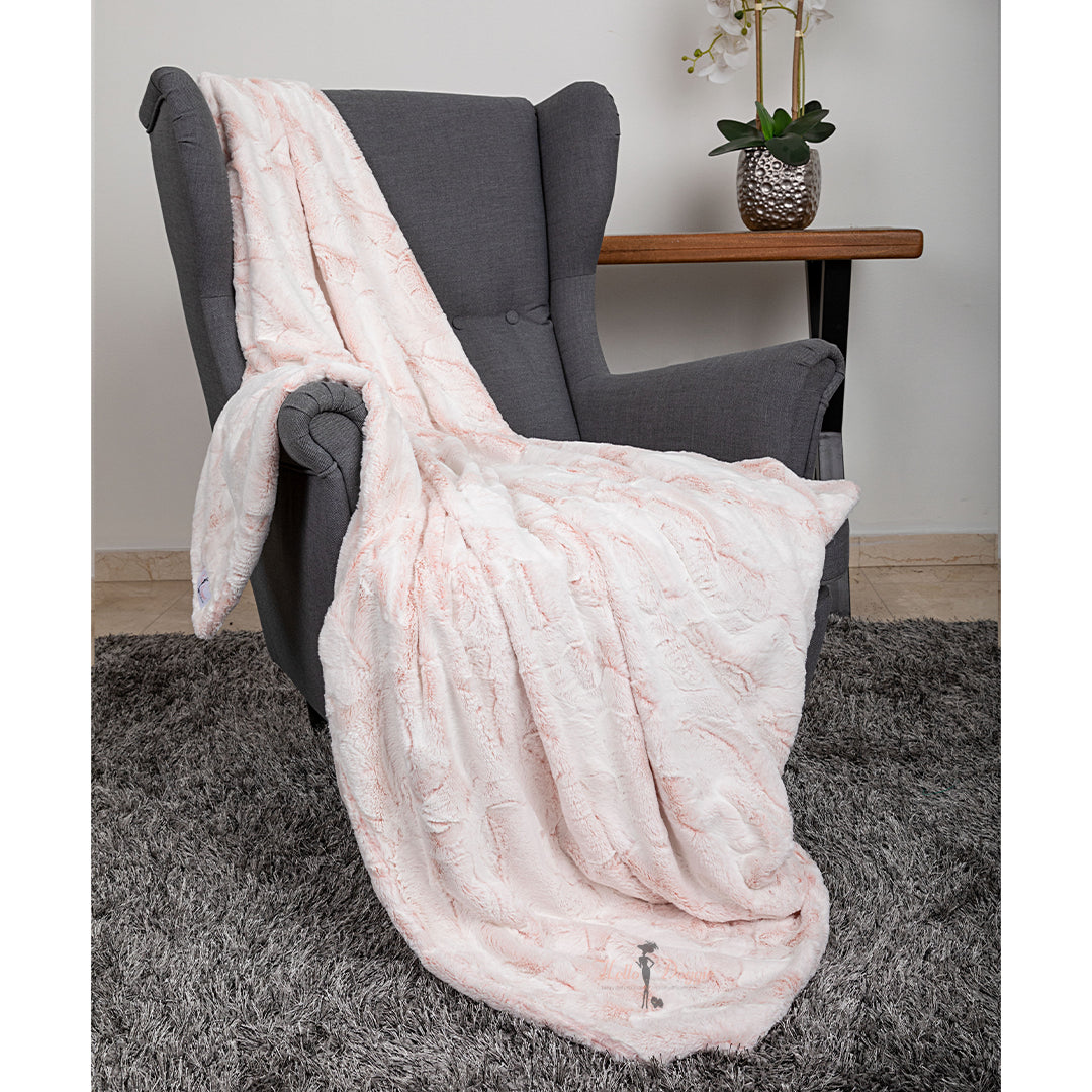 Hello Doggie Whisper Throw Merlot Dog Blanket