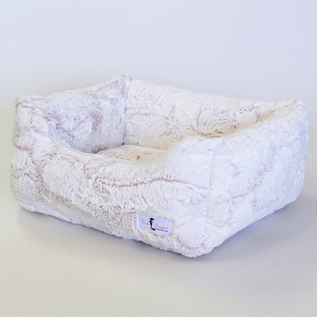 Hello Doggie Whisper Peach Dog Bed