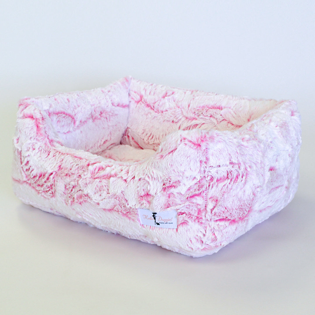 Hello Doggie Whisper Peach Dog Bed