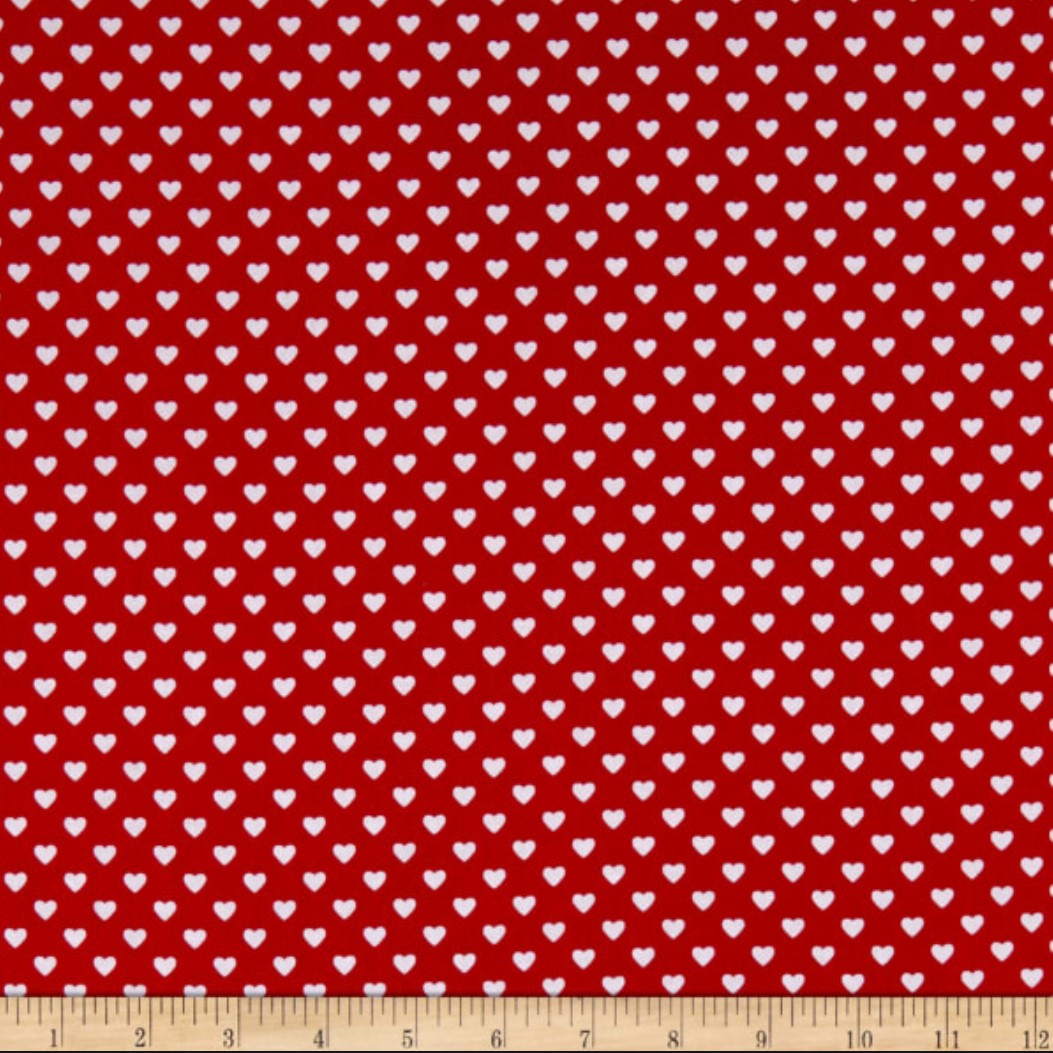 White Hearts Valentine Bandana