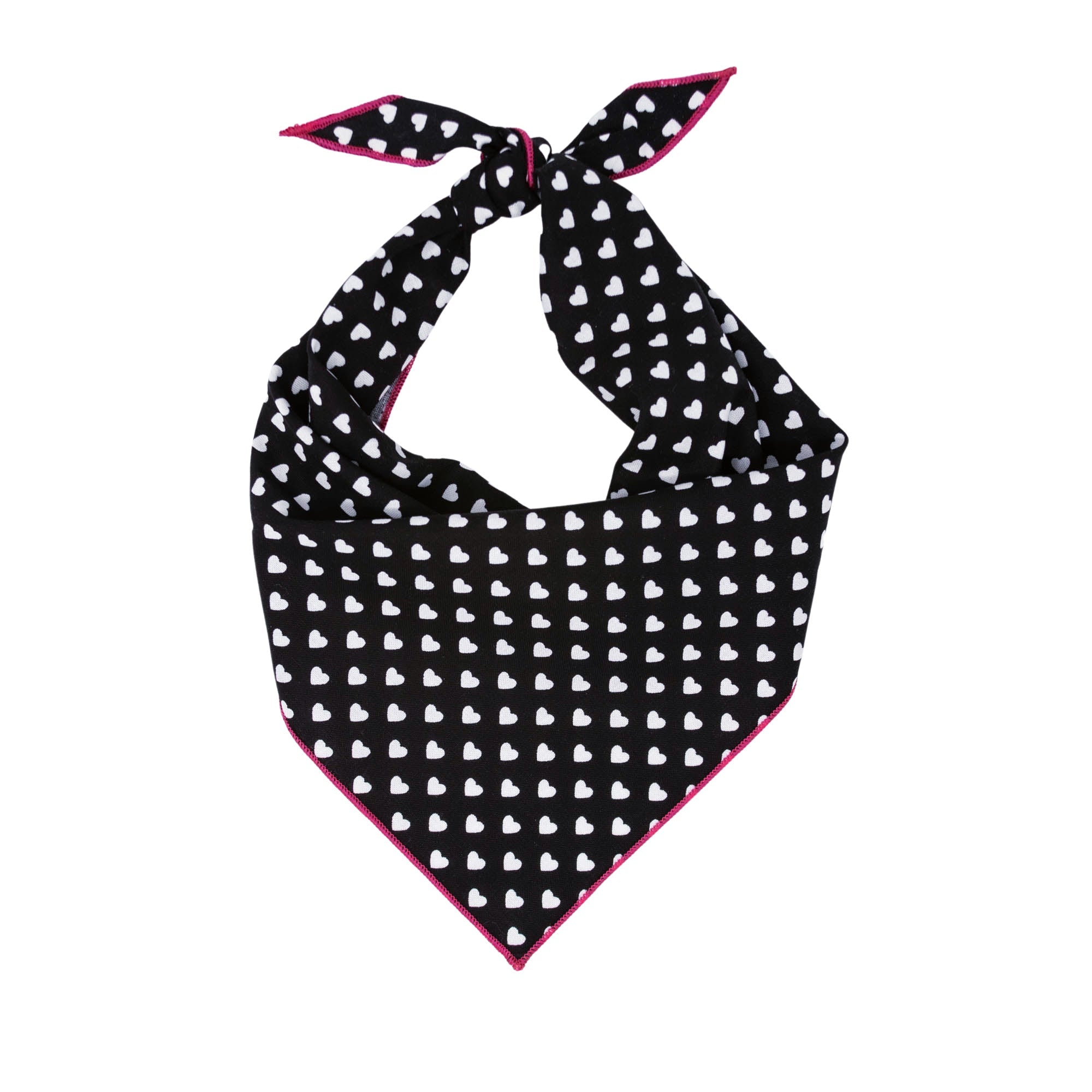 White Hearts Valentine Bandana