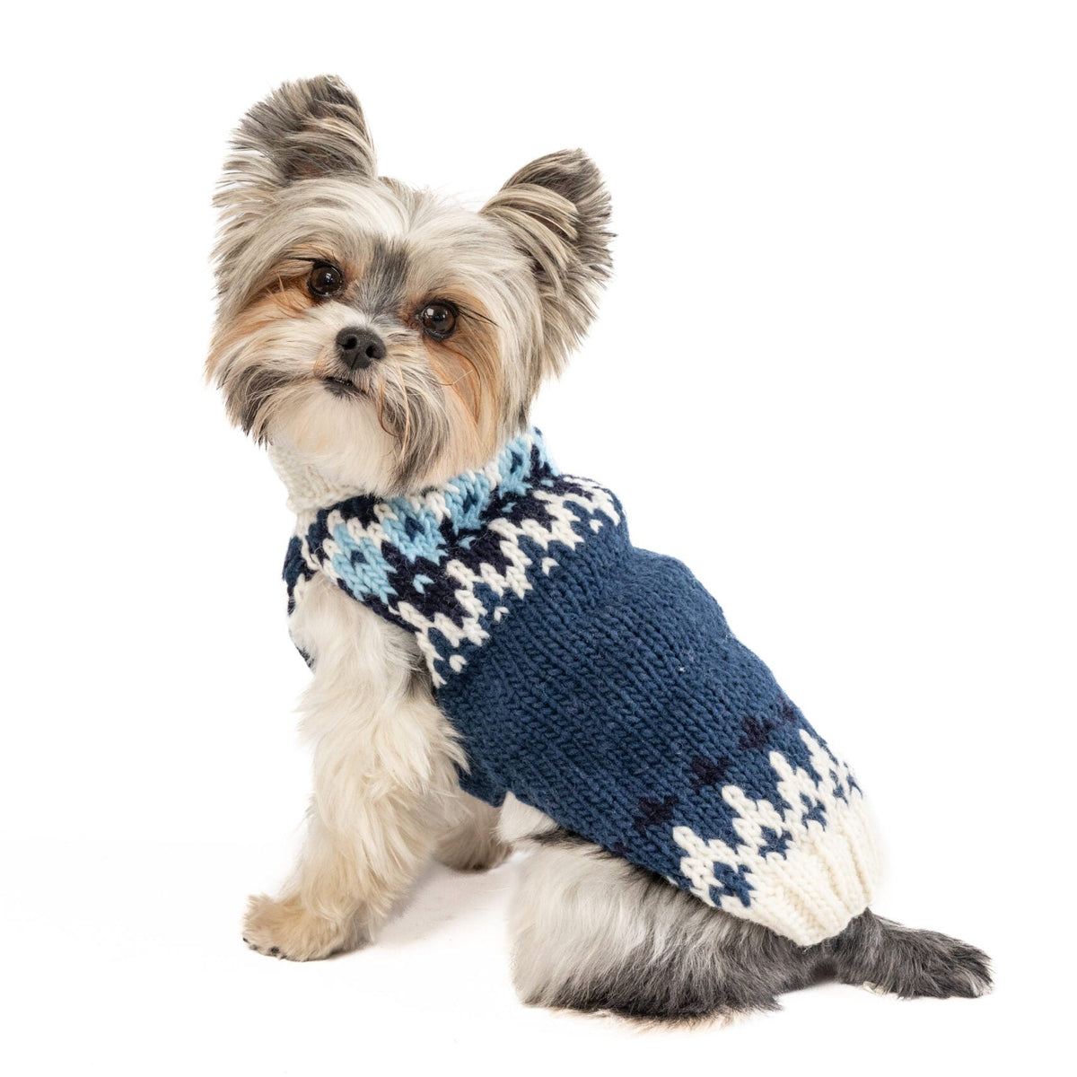 Chilly Dog Midnight Ski Bum Wool Dog Sweater
