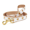 Up Country White Heart of Gold Cast Brass Dog Leash