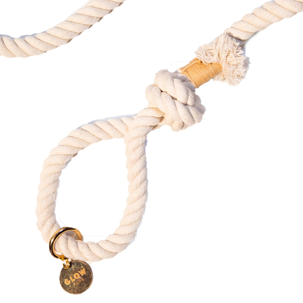 Glow Pups: Coastal Chic Cotton Rope Dog Leash