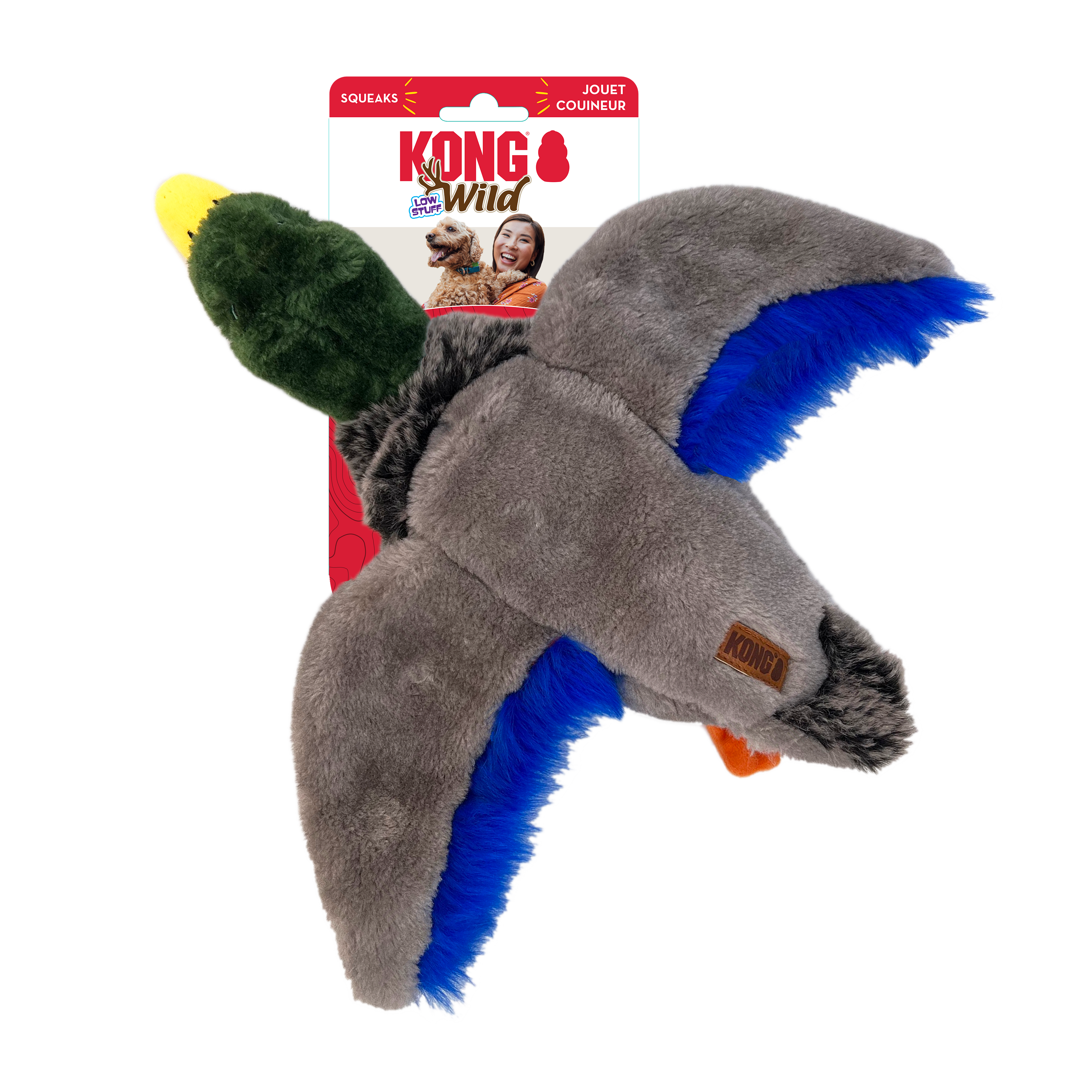 Kong Wild Low Stuff Mallard Medium - HT Animal Supply