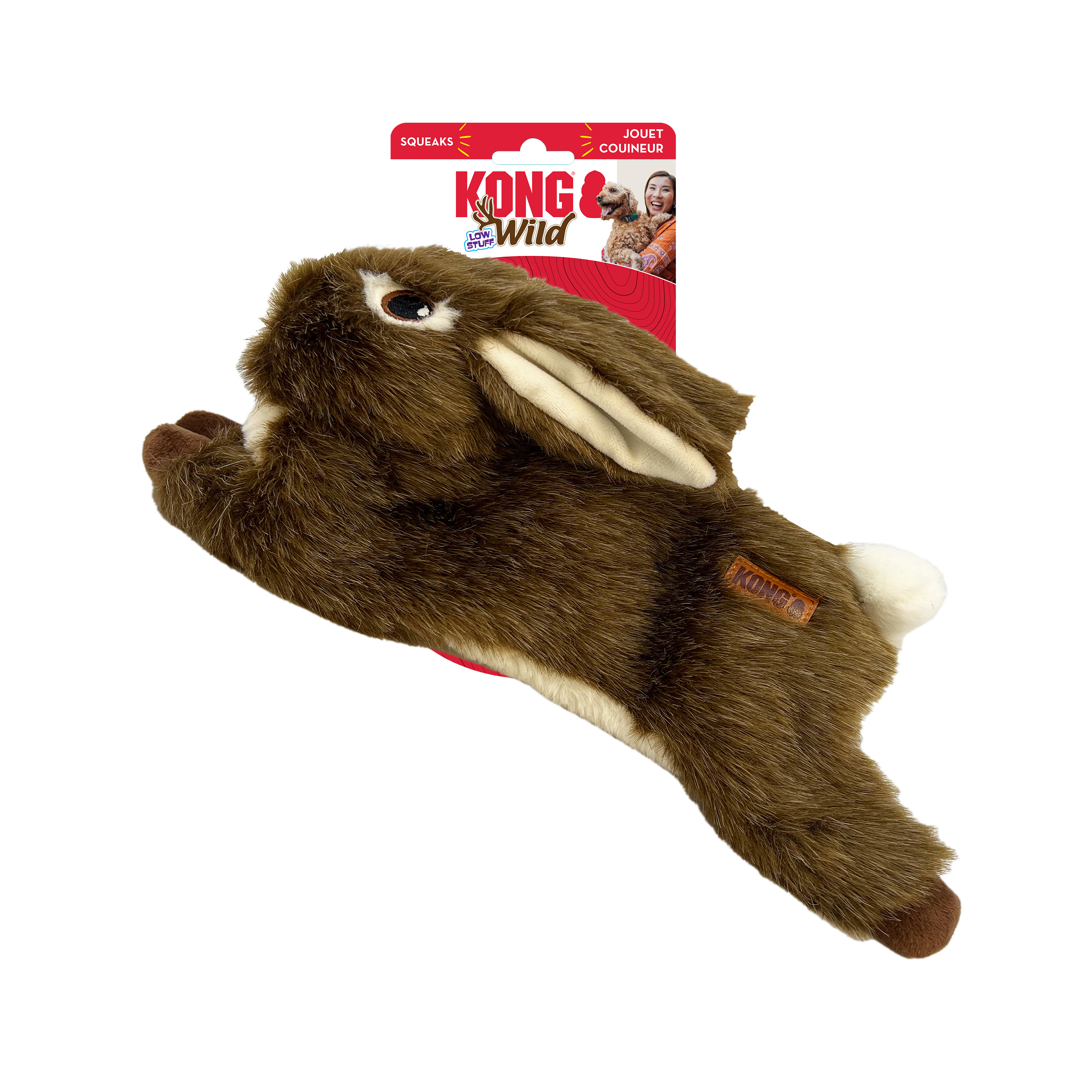 Kong Wild Low Stuff Rabbit Medium - HT Animal Supply