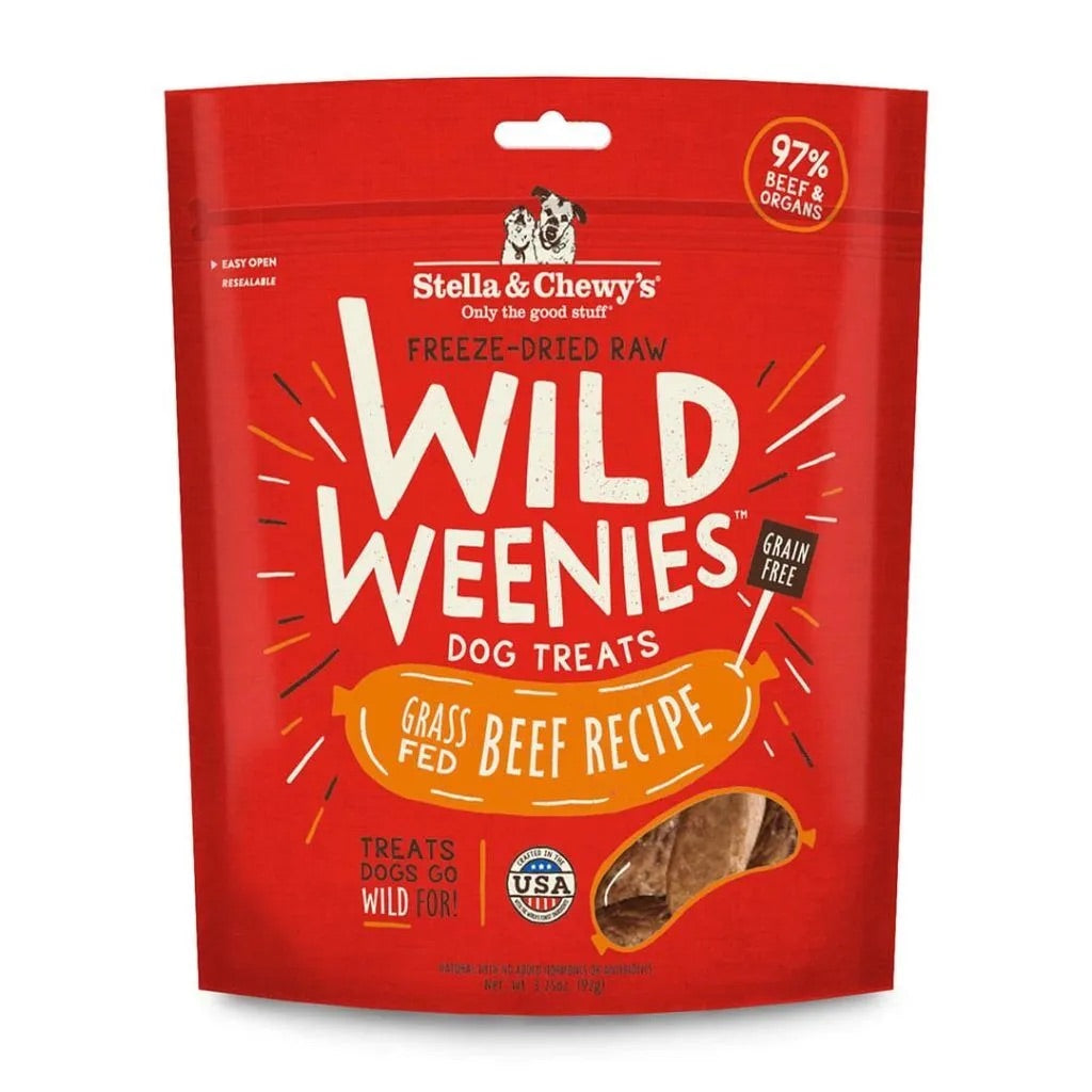 Stella & Chewys Freeze Dried Wild Weenies Beef Dog Treats (3.25oz)