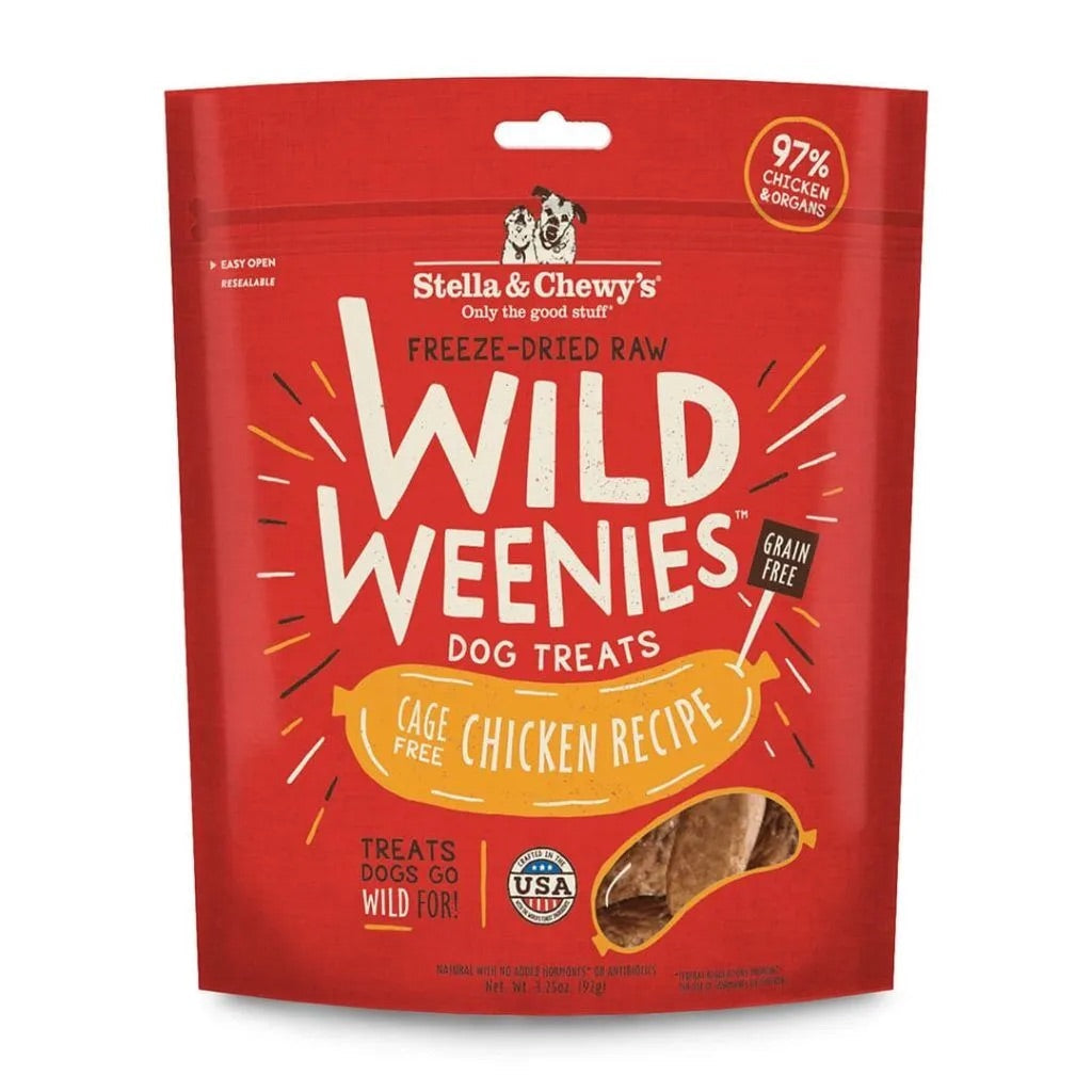 Stella & Chewys Freeze Dried Wild Weenies Chicken Dog Treats (3.25oz)