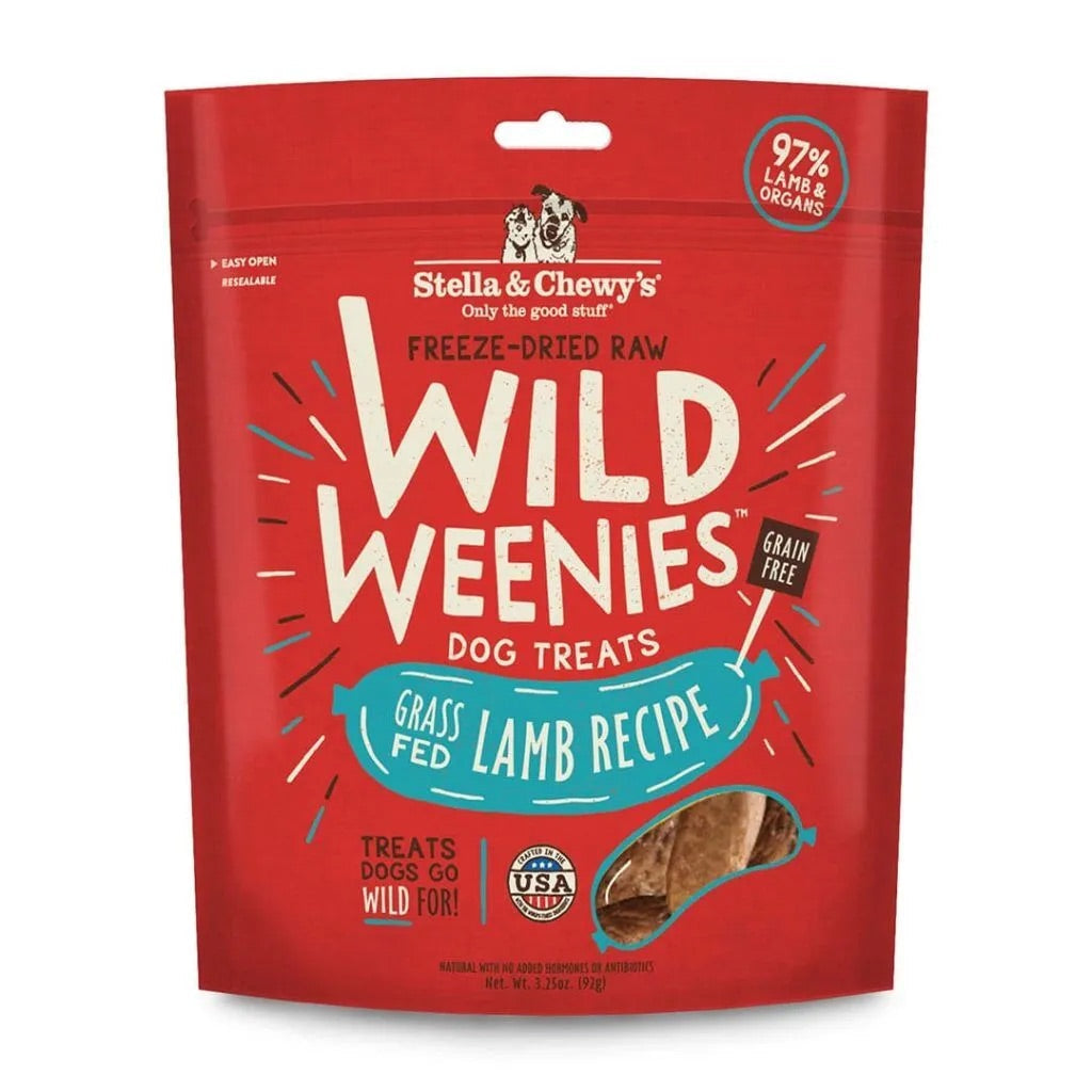 Stella & Chewys Freeze Dried Wild Weenies Lamb Dog Treats (3.25oz)