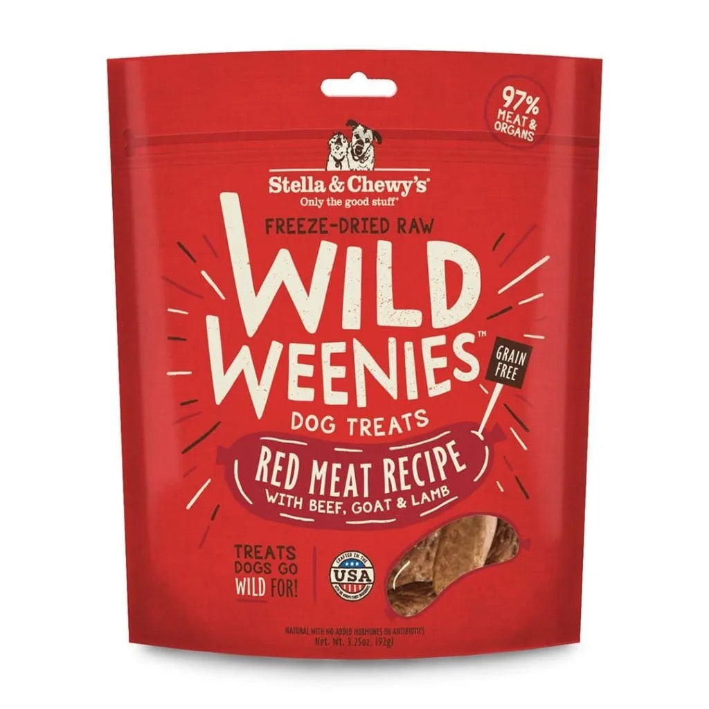 Stella & Chewys Freeze Dried Wild Weenies Red Meat Dog Treats (3.25oz)